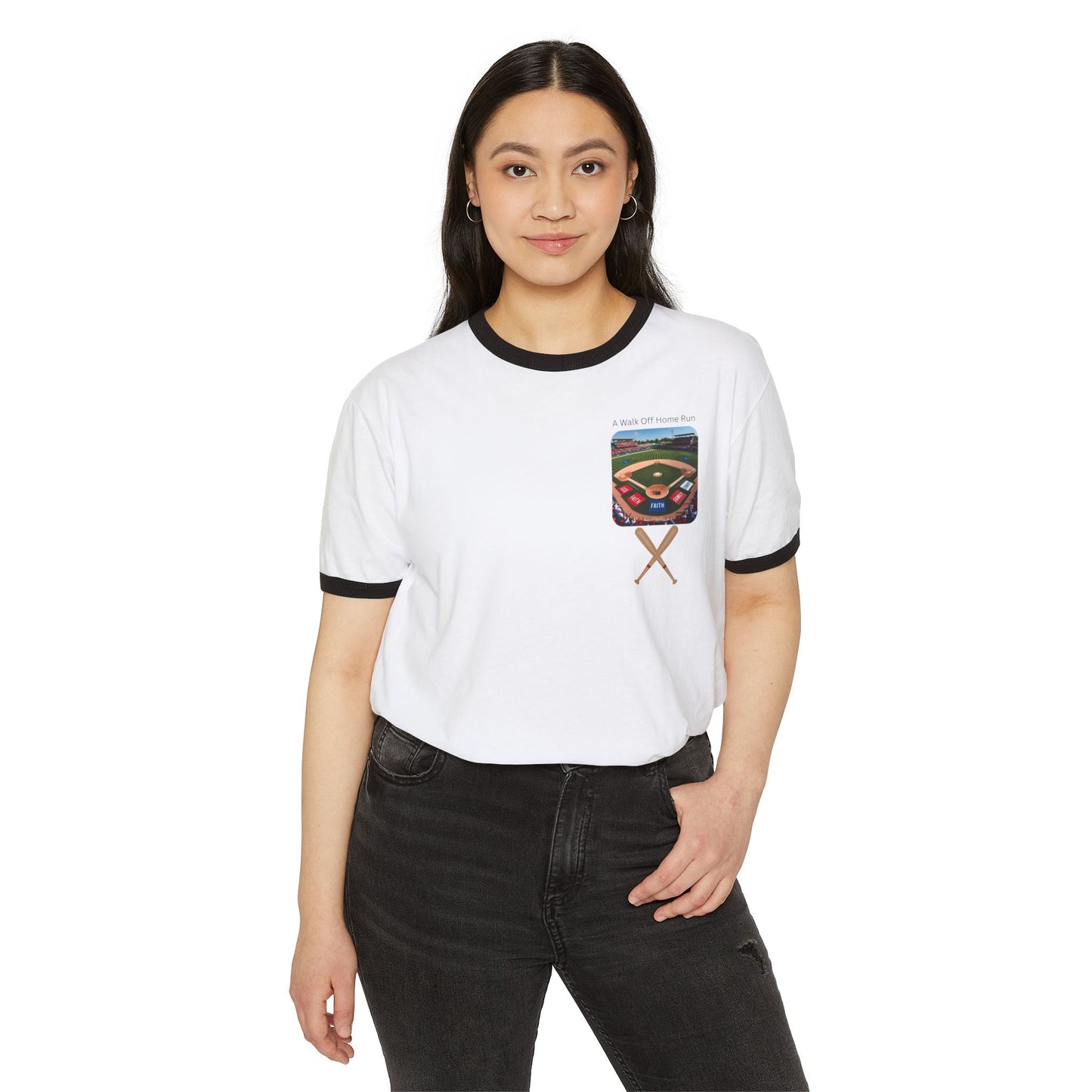 Faith Based Vintage Baseball Unisex Ringer T-Shirt - Perfect for Sports Fans