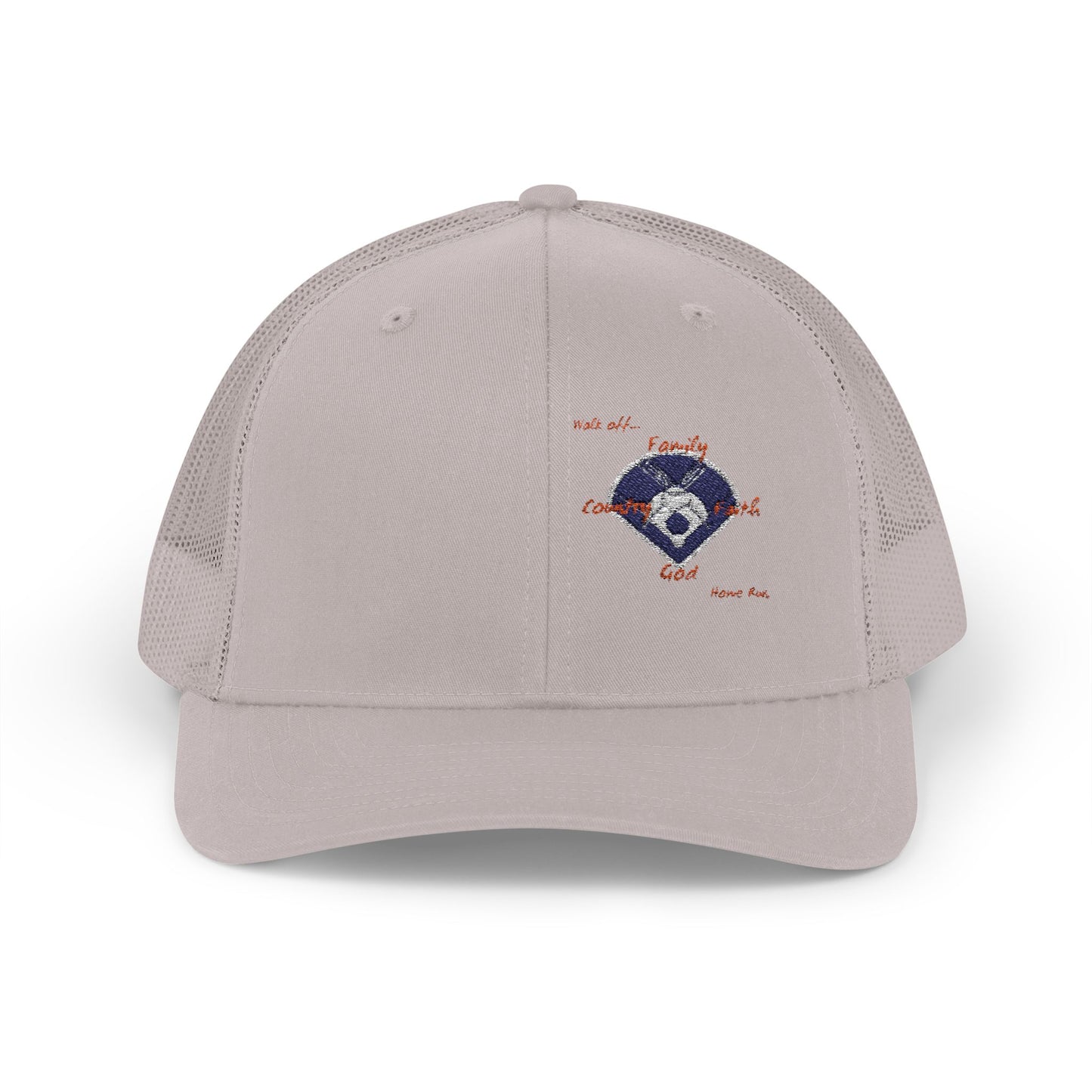 Snapback Trucker Cap - Baseball, Family and Faith - Casual Style for Everyday Adventures