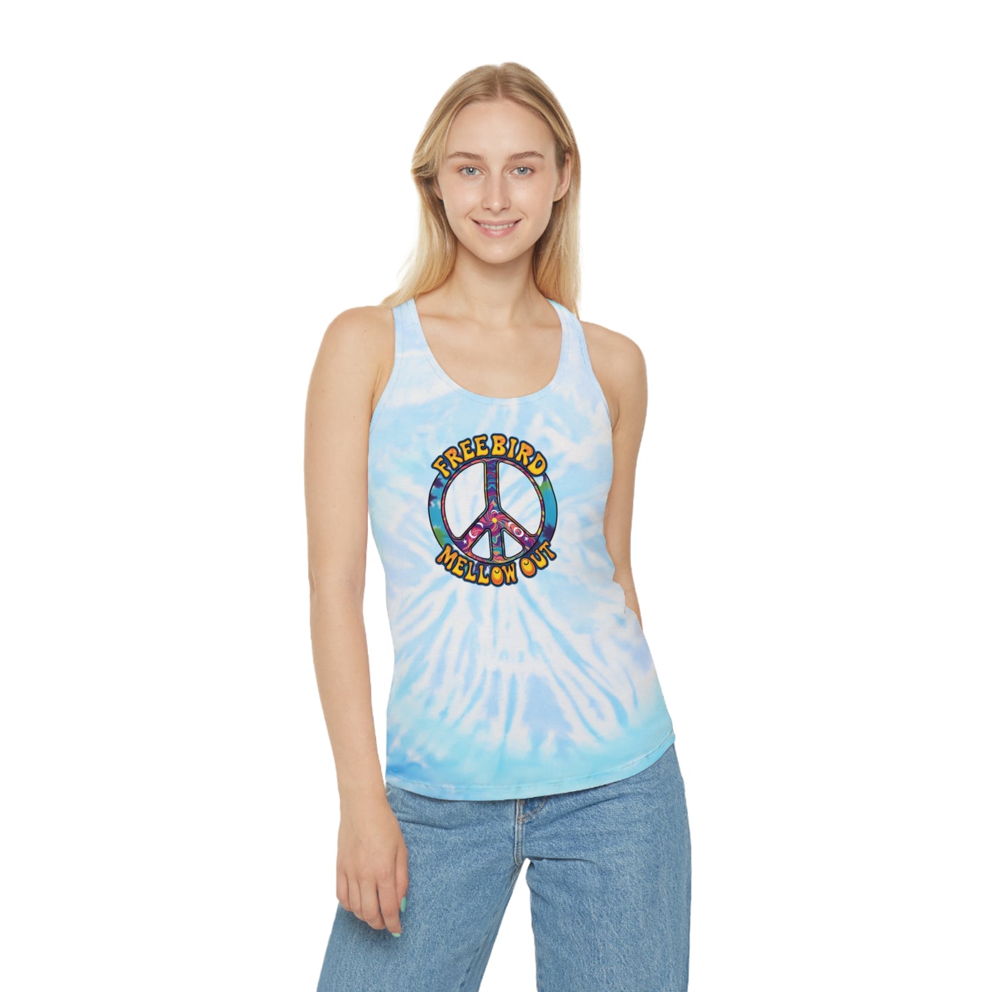 Tie Dye Tank Top - Peaceful Vibes Freebird Mellow Out