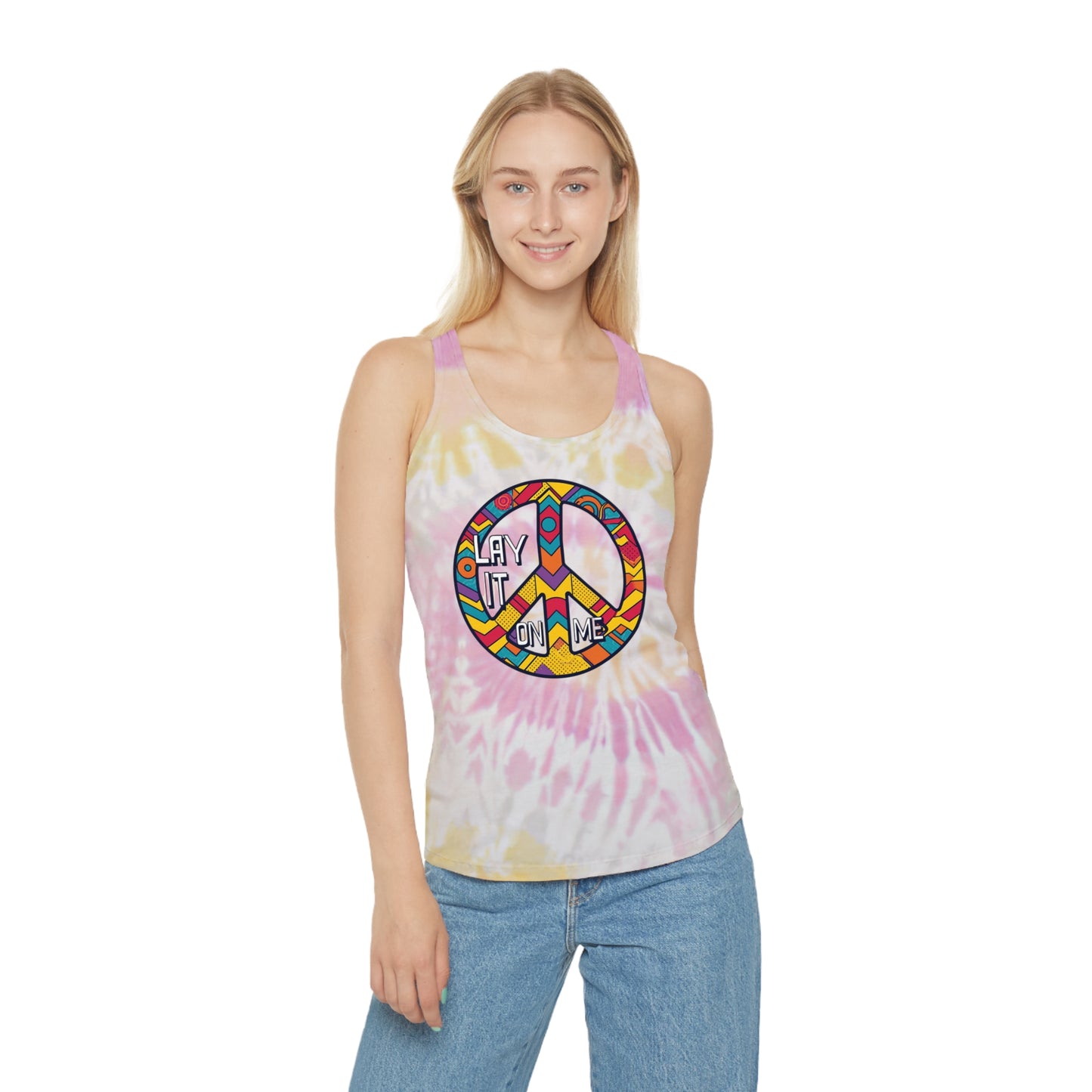 Peace Vibes Tie Dye Tank Top