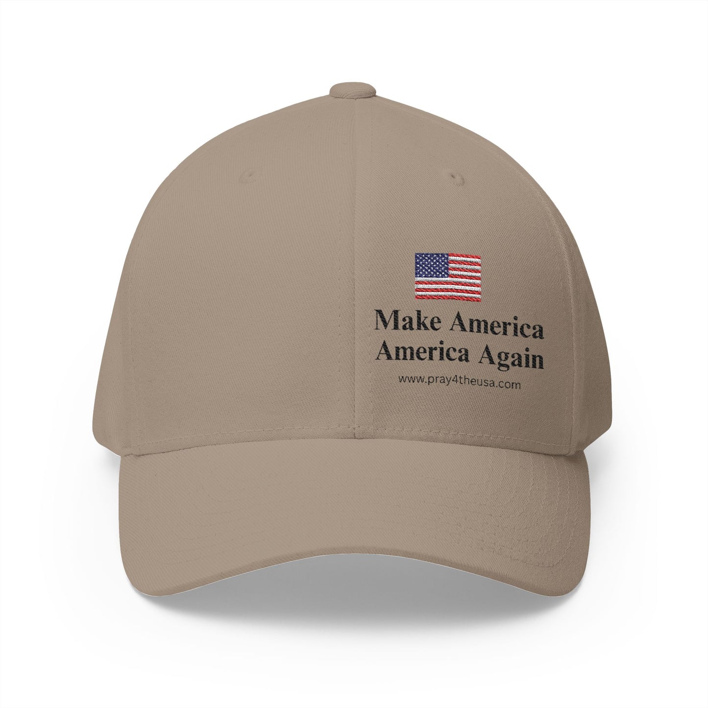 Embroidered Structured Cap - Make America America Again Baseball Hat