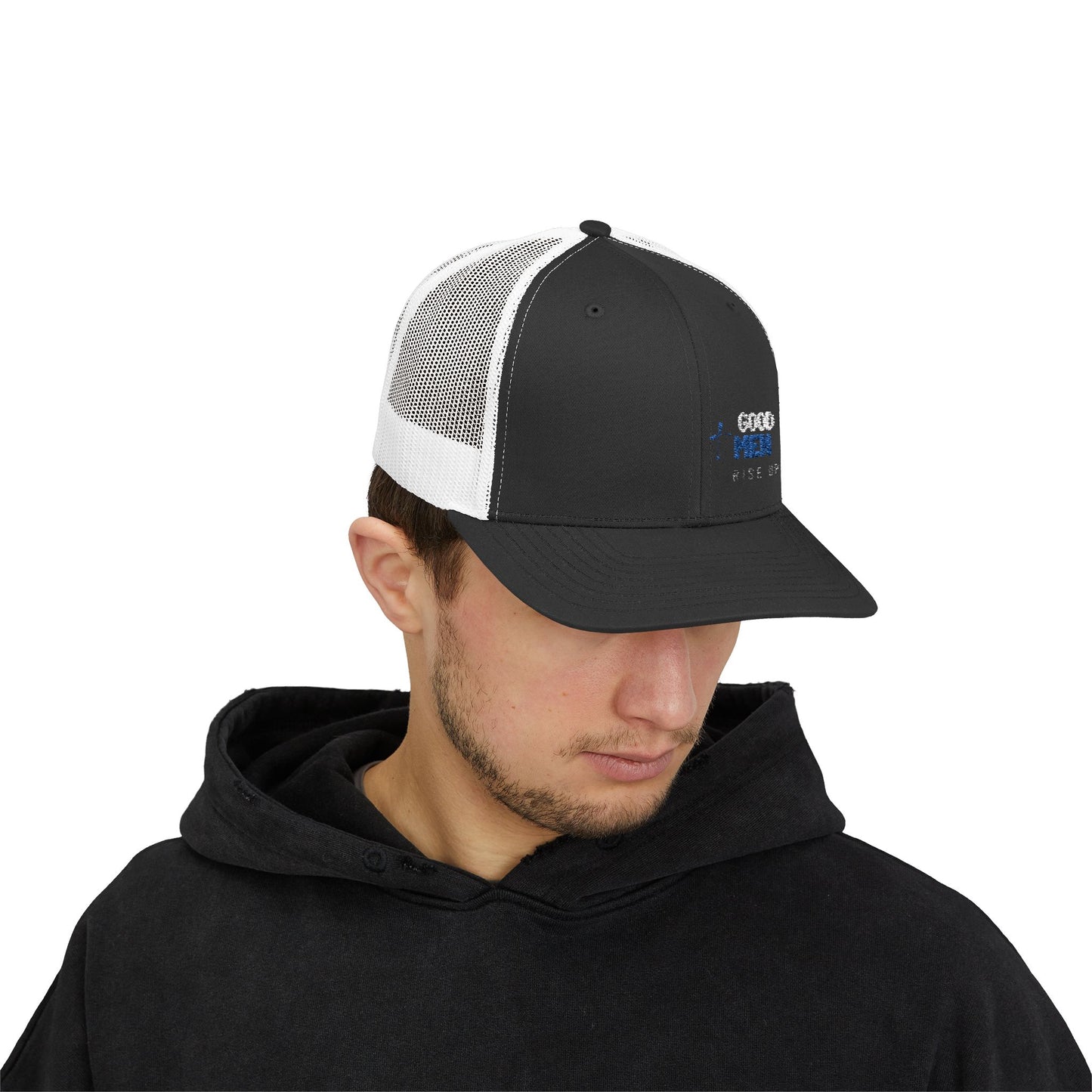 Snapback Trucker Cap - Good Men Rise Up Design