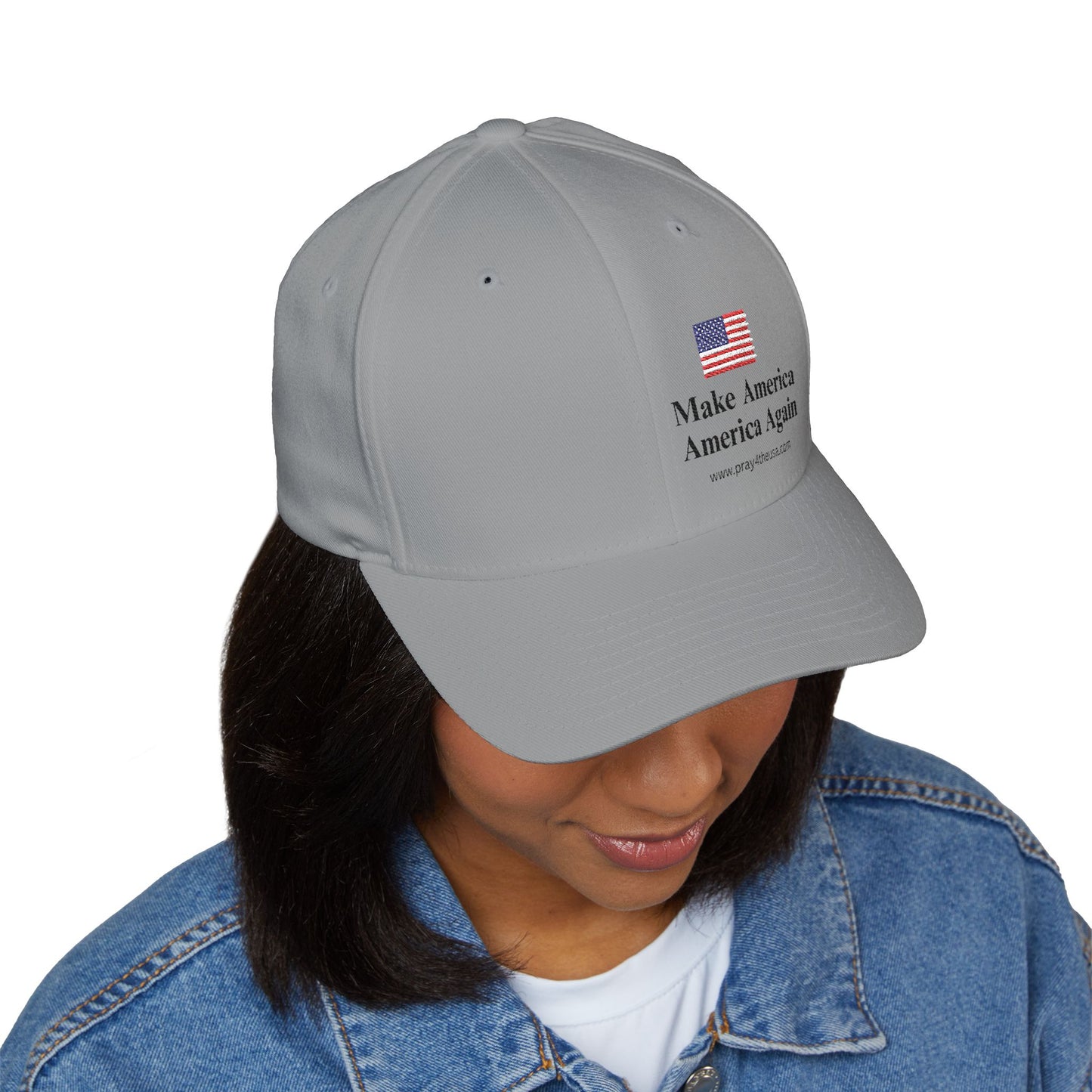 Embroidered Structured Cap - Make America America Again Baseball Hat