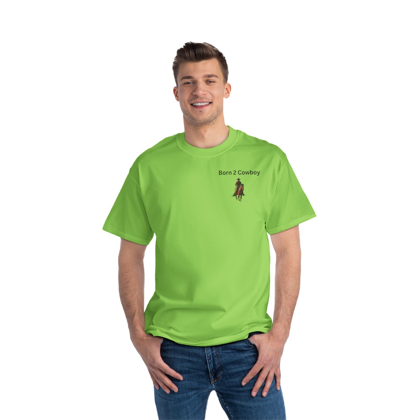 Born 2 Cowboy Short-Sleeve T-Shirt - Western Lifestyle Tee for Rodeo Fans