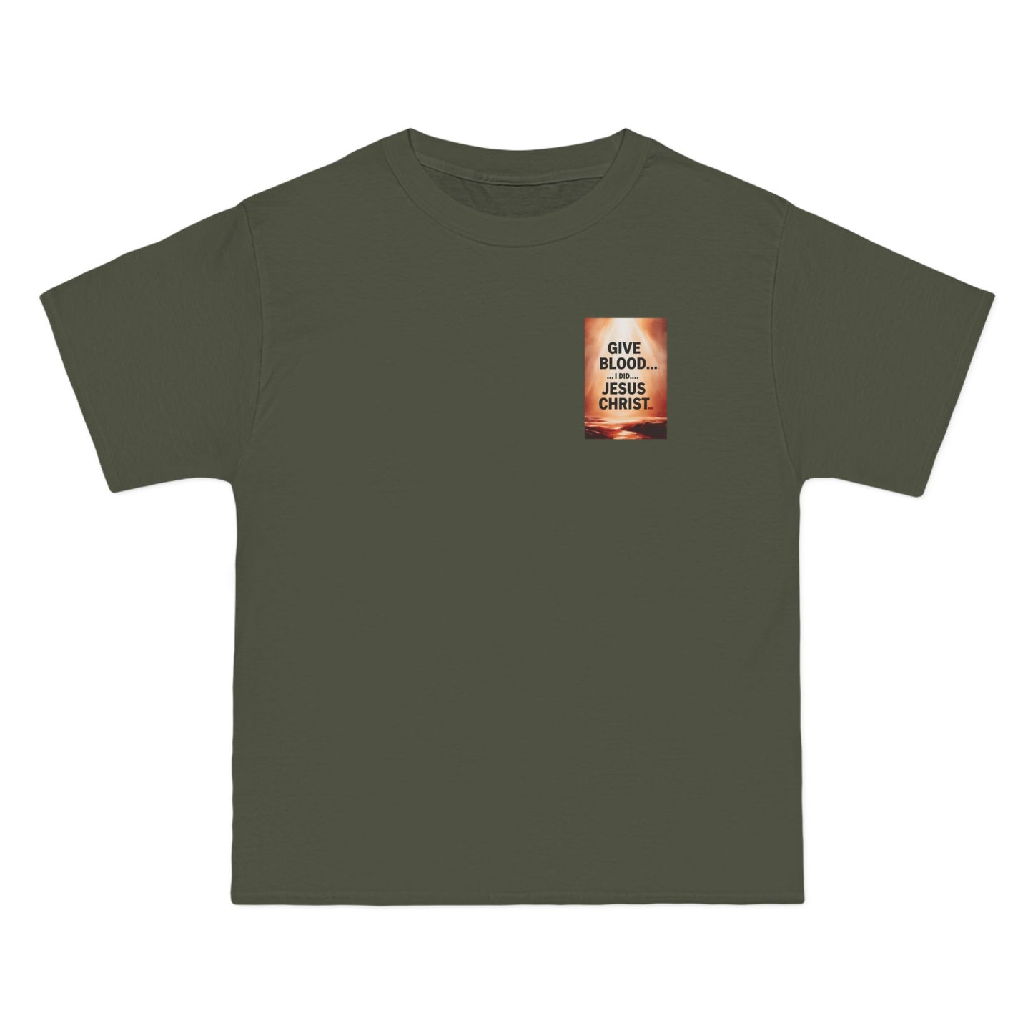 Christian T-Shirt - Give Blood, I did, Jesus Christ - Short-Sleeve