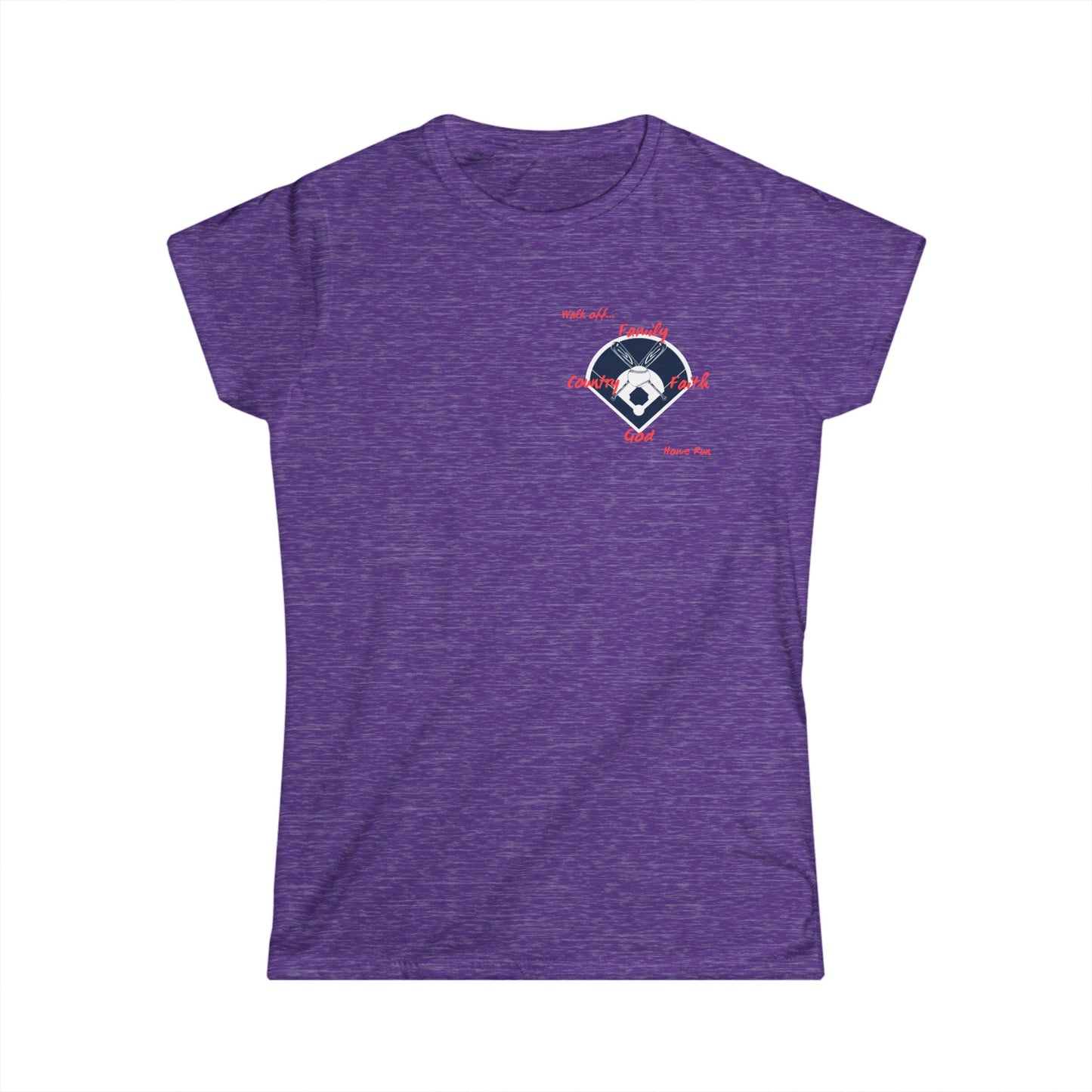Baseball Women's Tee - Inspirational Family Love Design faith