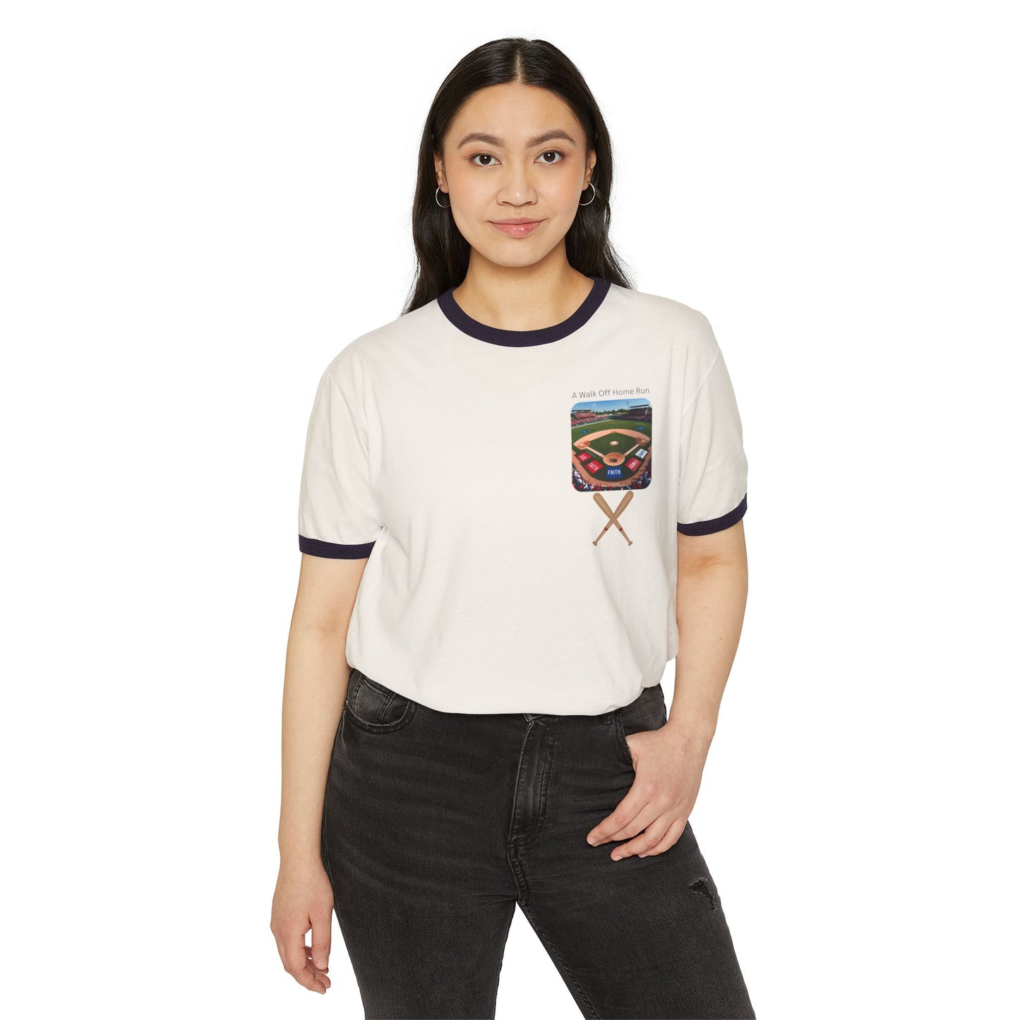 Faith Based Vintage Baseball Unisex Ringer T-Shirt - Perfect for Sports Fans