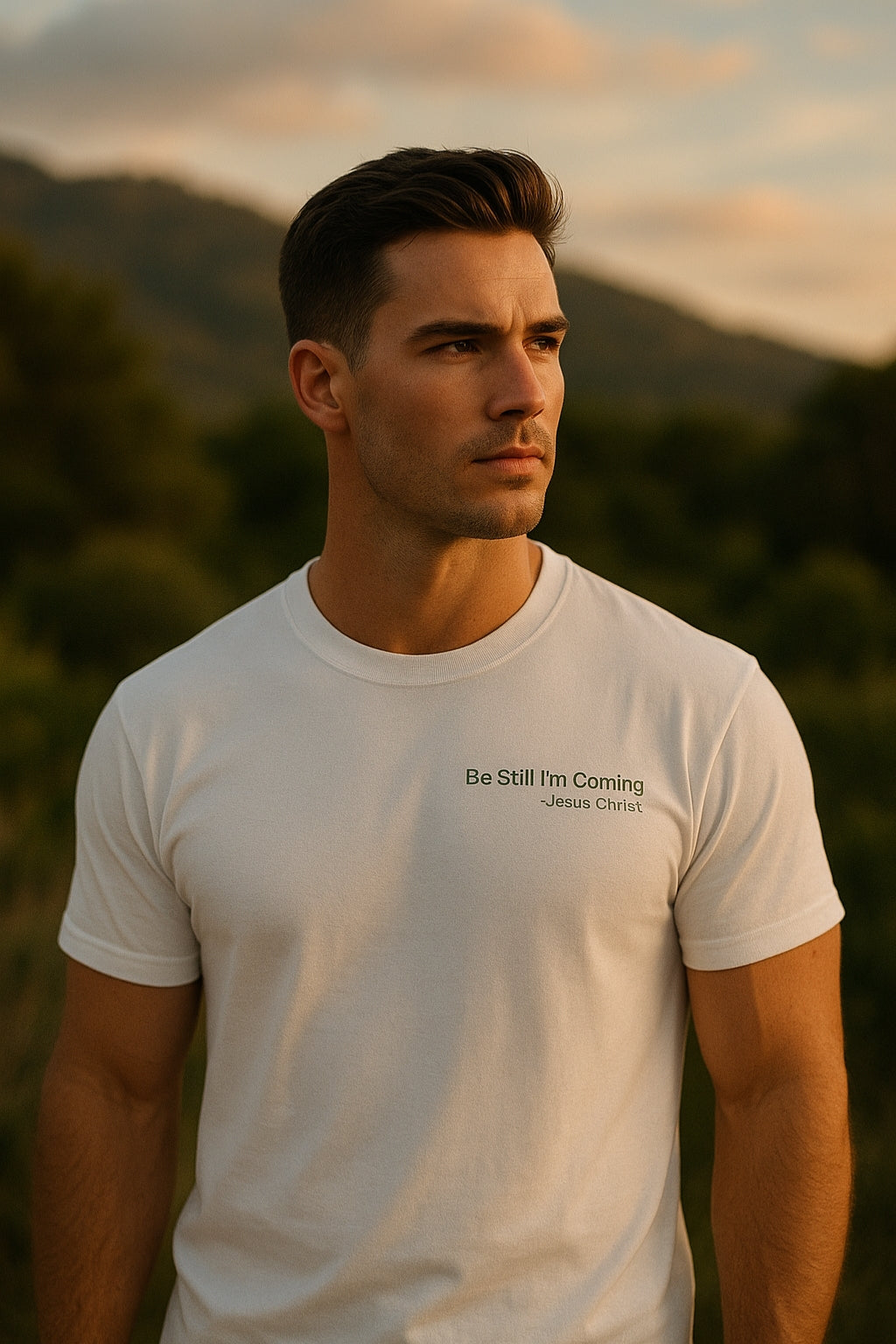 Inspirational Short-Sleeve T-Shirt - "Be Still I'm Coming" - Perfect for Faith and Comfort