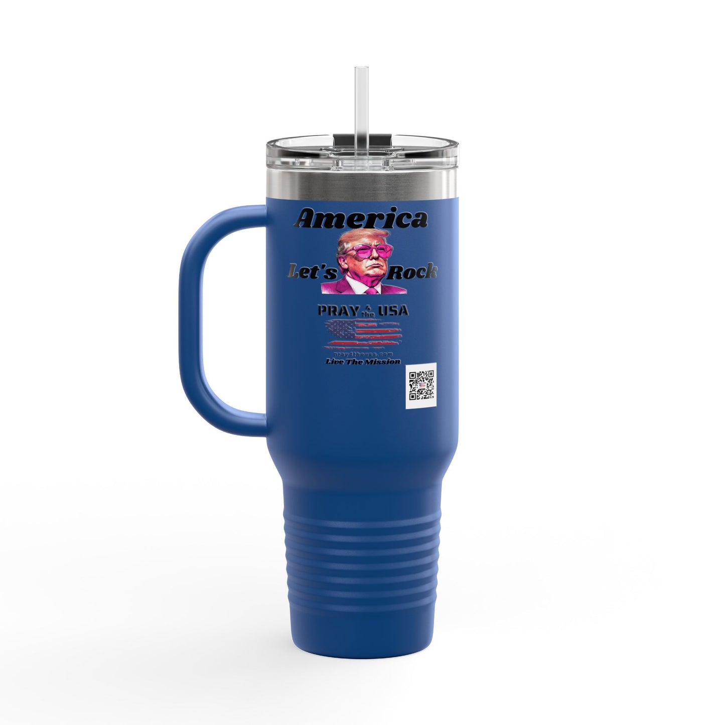 Trump America Let's Rock-40oz Patriotic Insulated Travel Mug