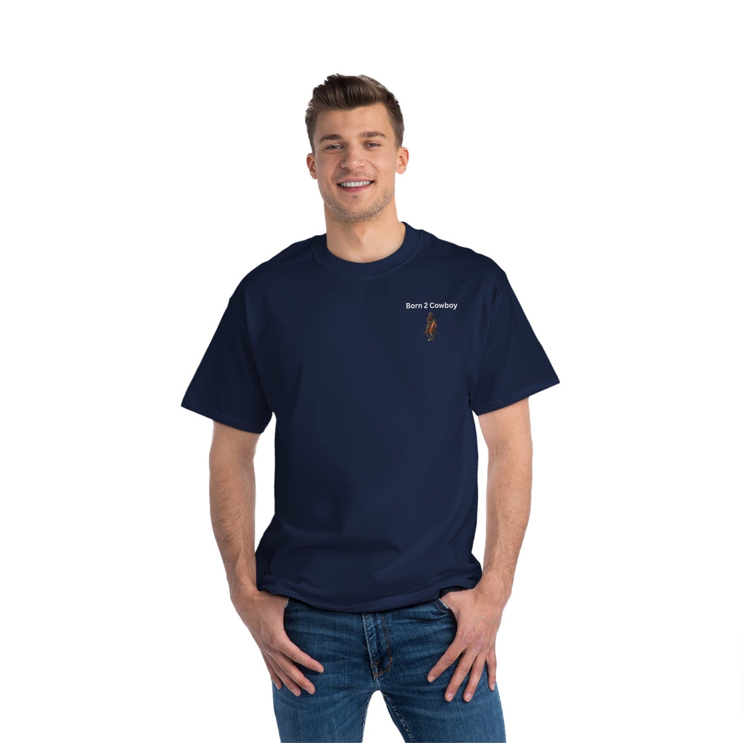 Western Graphic T-Shirt - 'Born 2 Cowboy'