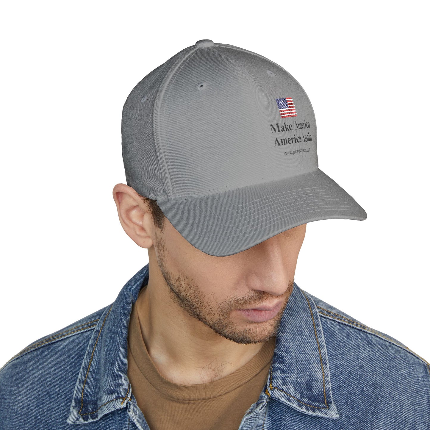 Embroidered Structured Cap - Make America America Again Baseball Hat