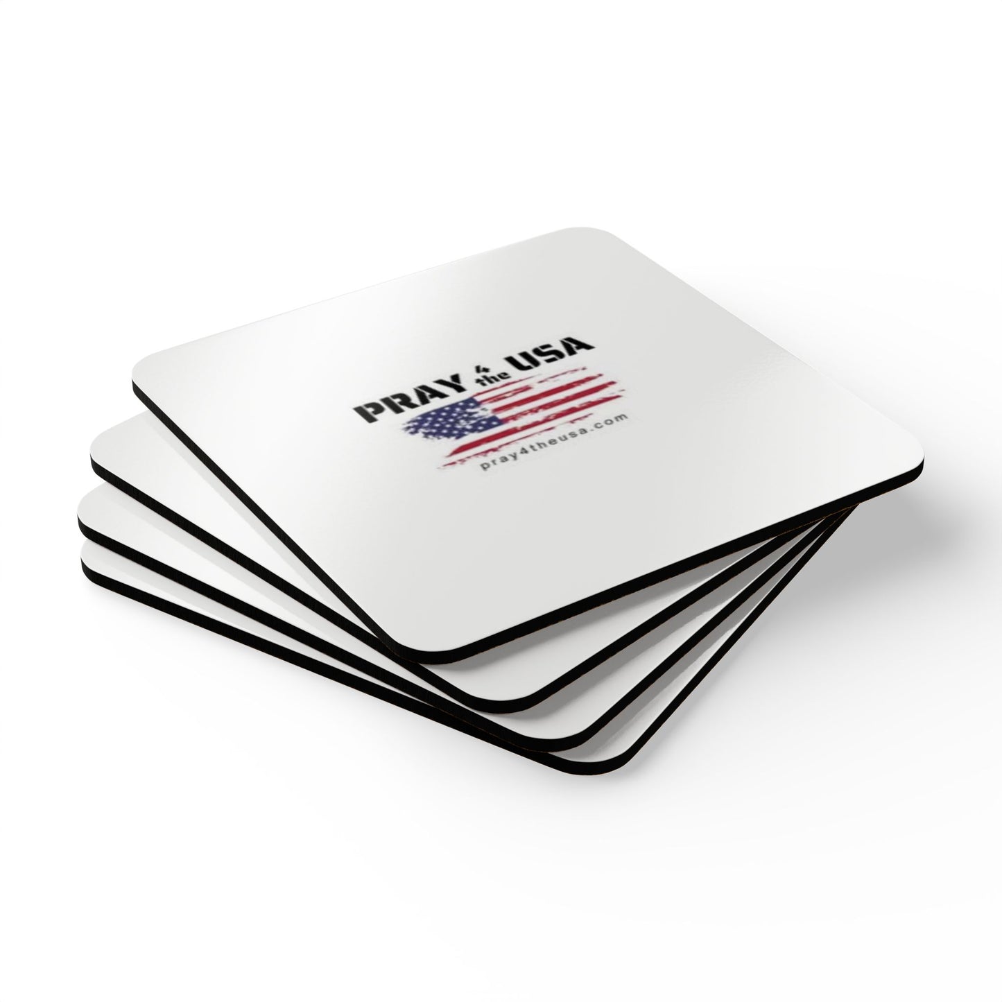 Coaster Set Pray4usa Logo
