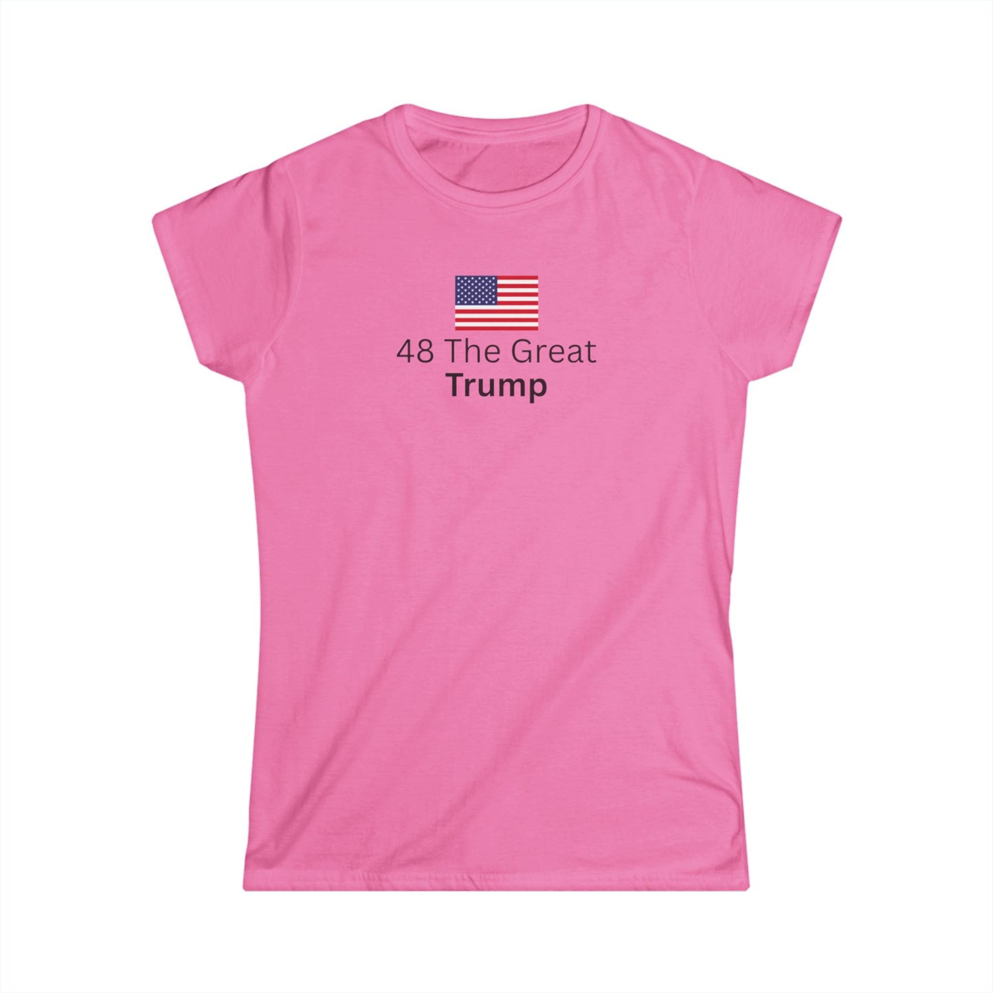 Graphic Women's Tee - '48 The Great Trump' with American Flag