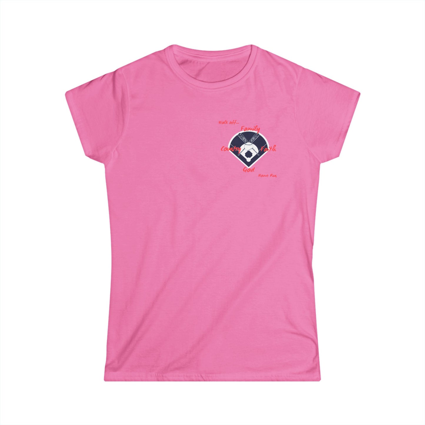 Baseball Women's Tee - Inspirational Family Love Design faith
