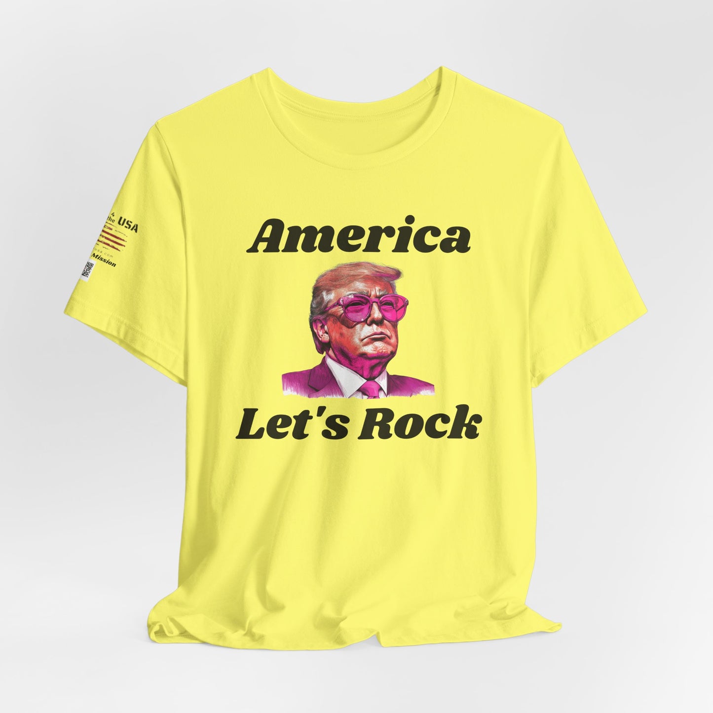 AMERICA LET"S ROCK-MAGA Graphic Tee - Patriotic America First