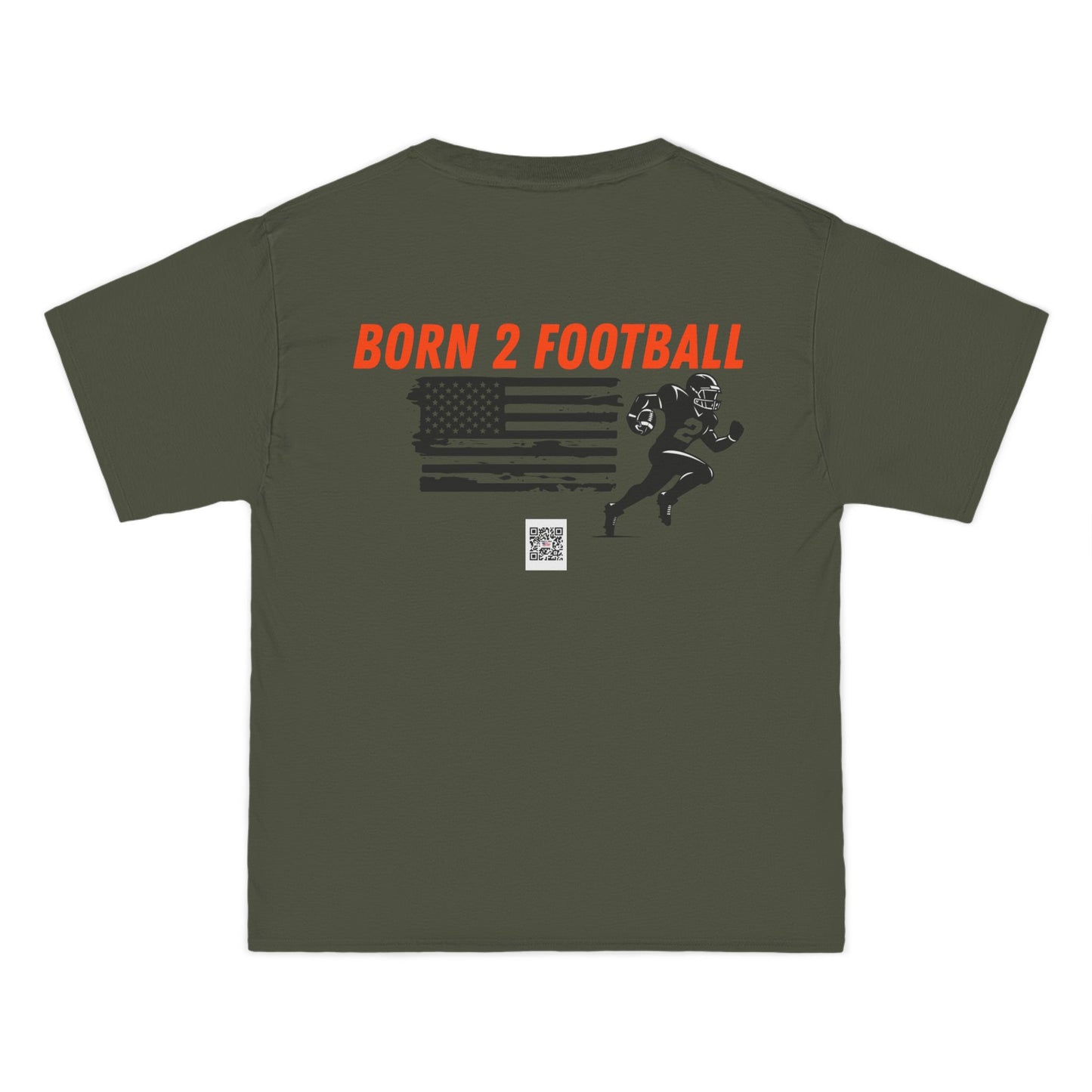 Sporty Born 2 Football Short-Sleeve T-Shirt for Enthusiasts