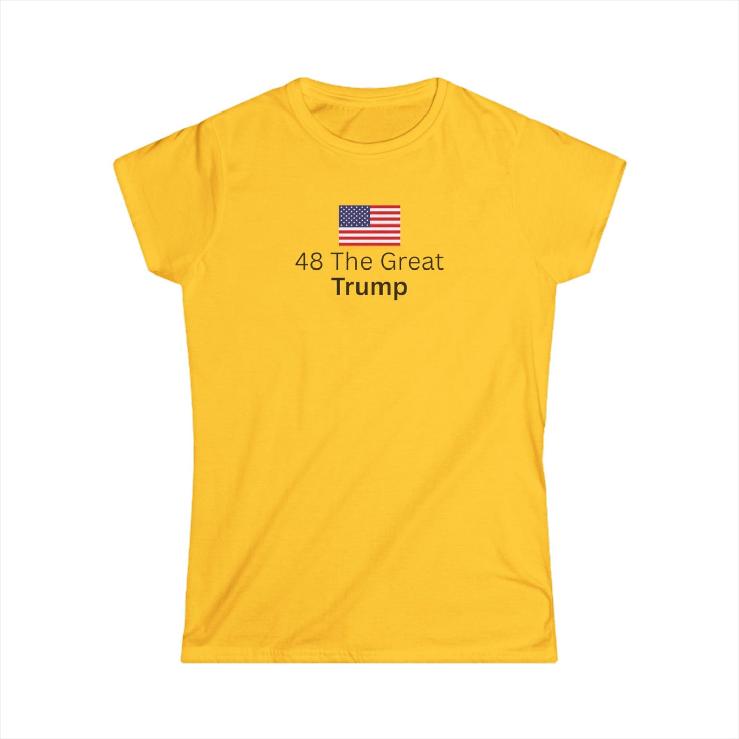 Graphic Women's Tee - '48 The Great Trump' with American Flag