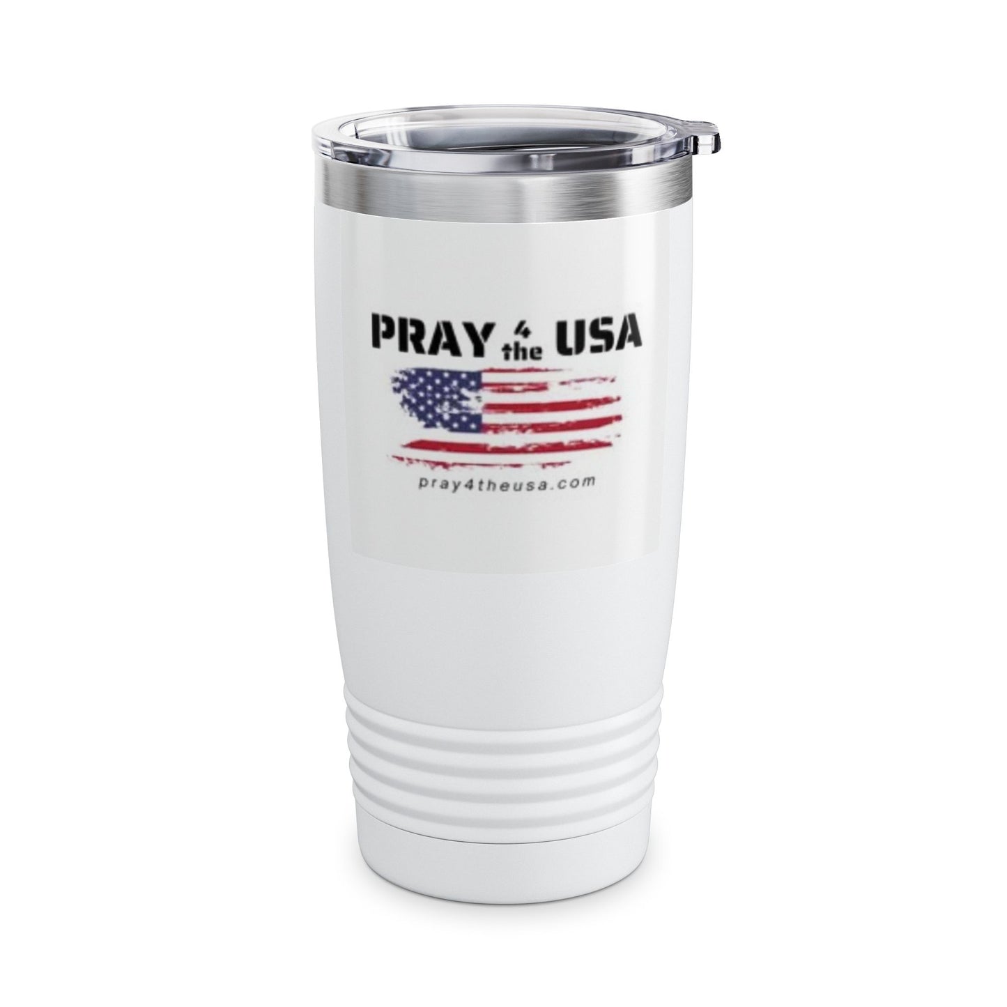 Patriotic Travel Tumbler - Pray 4 The USA - 20oz