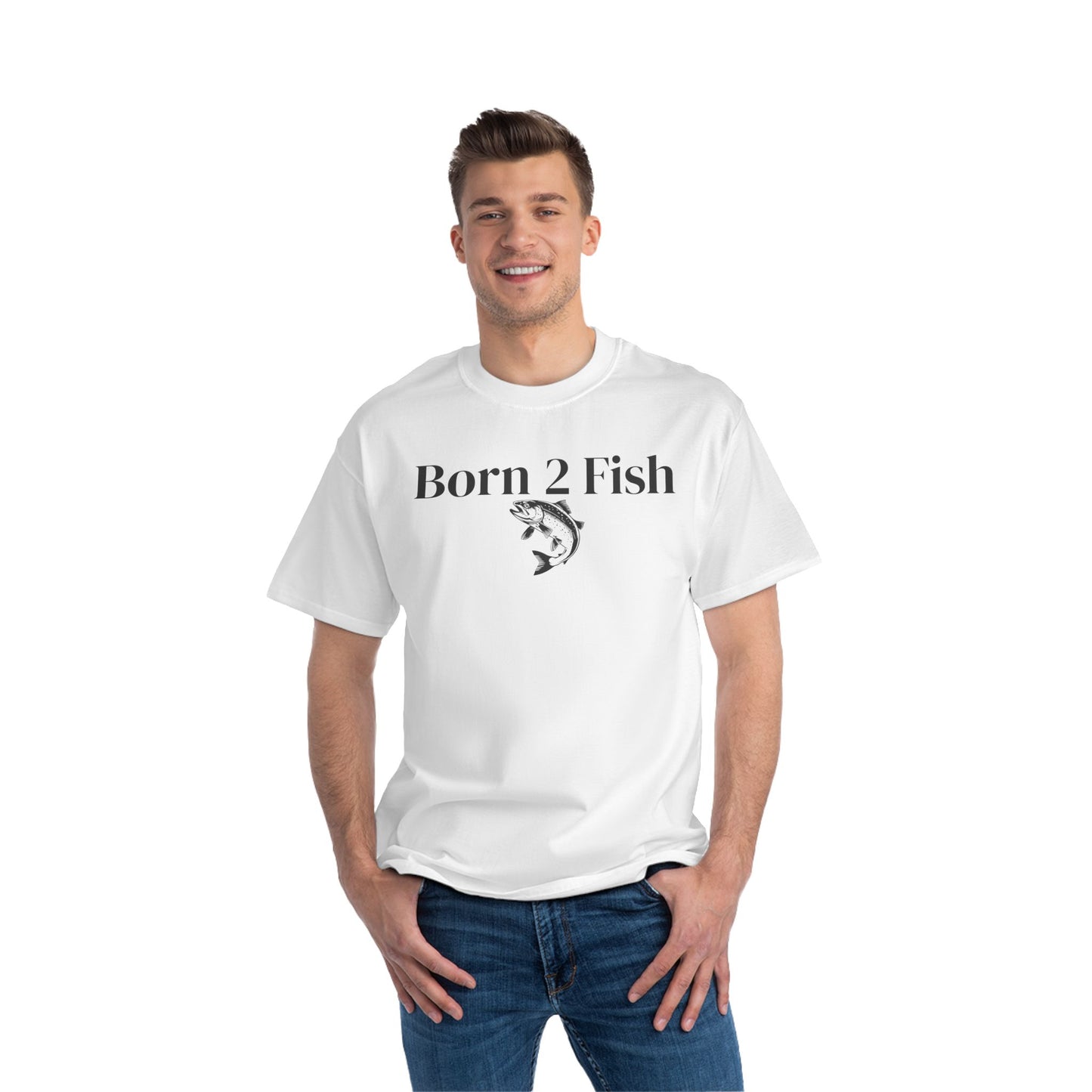 Born 2 Fish-Fishing Enthusiast T-Shirt - Short-Sleeve Tee