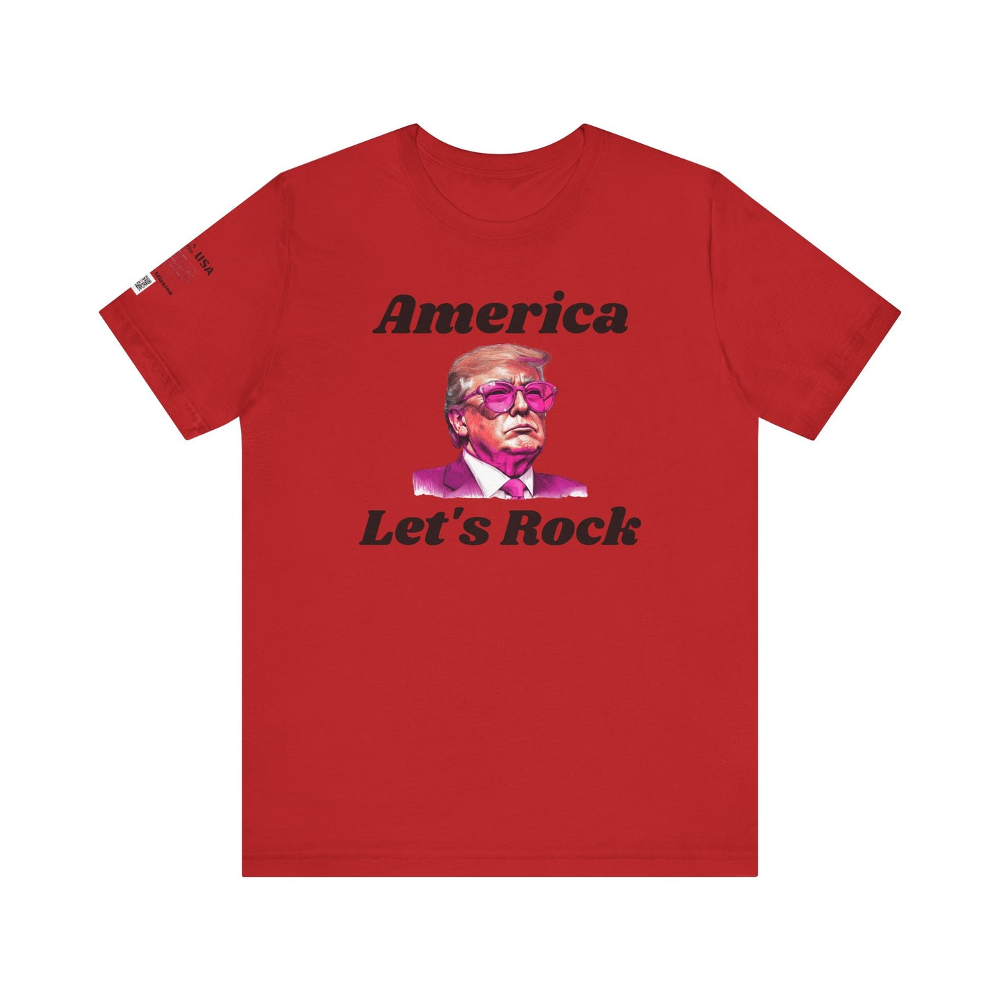 AMERICA LET"S ROCK-MAGA Graphic Tee - Patriotic America First