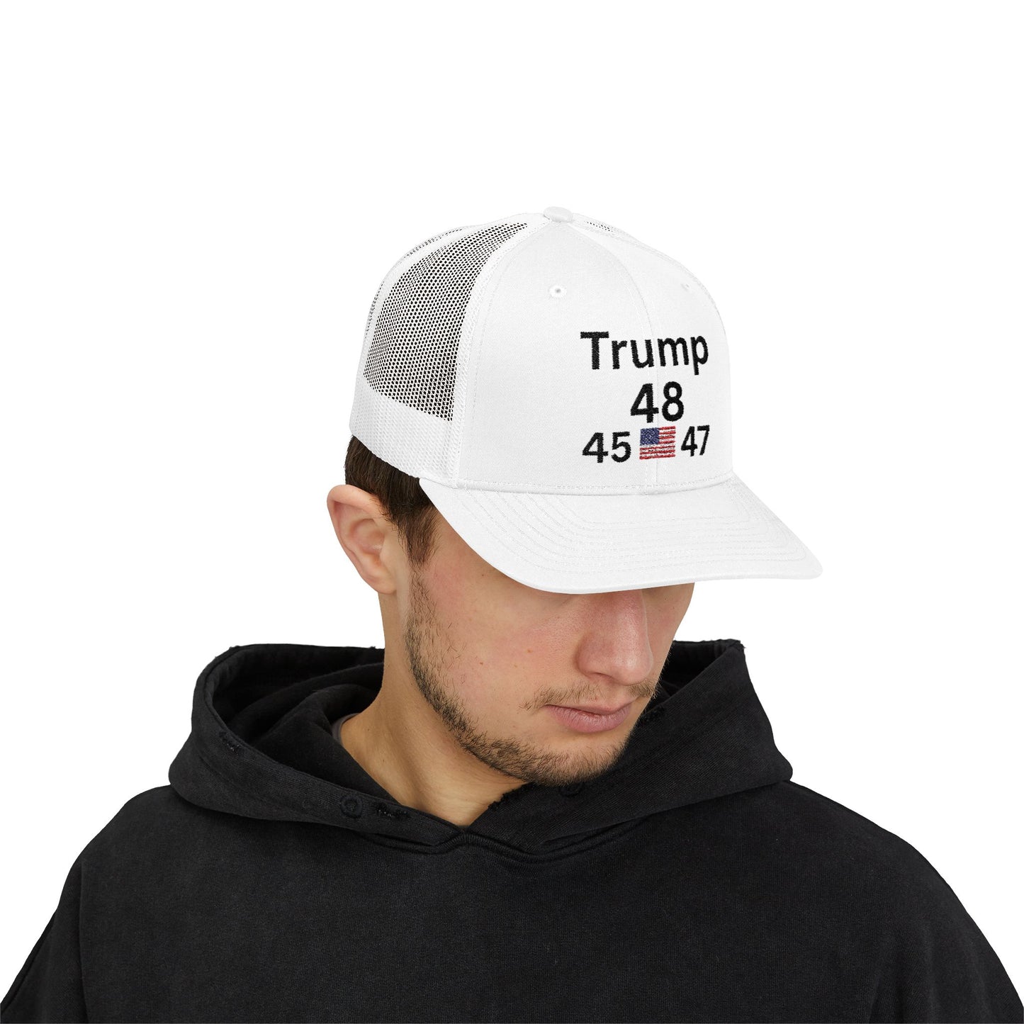 Trump 48 Snapback Trucker Cap - Patriot, Freedom, and Loyalty