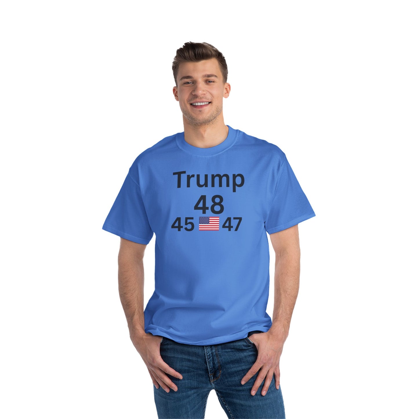 Short-Sleeve T-Shirt - Trump 48 Keep America Great Freedom Design