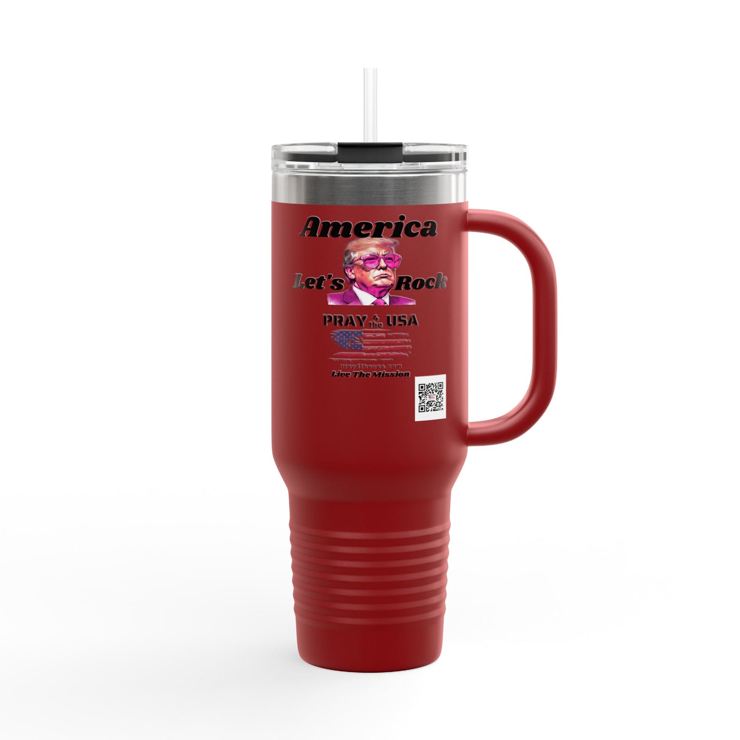 Trump America Let's Rock-40oz Patriotic Insulated Travel Mug