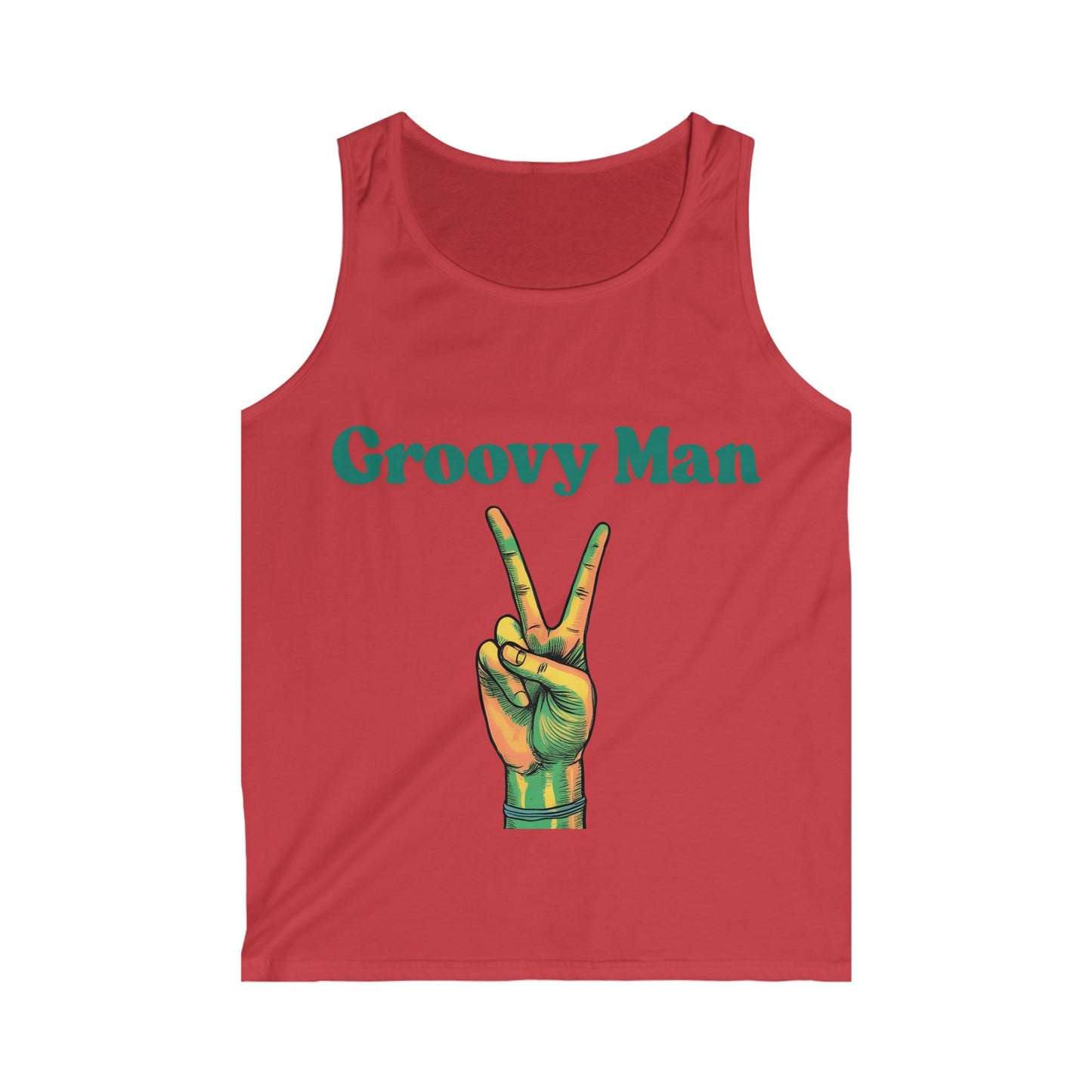 Retro Groovy Man Tank Top