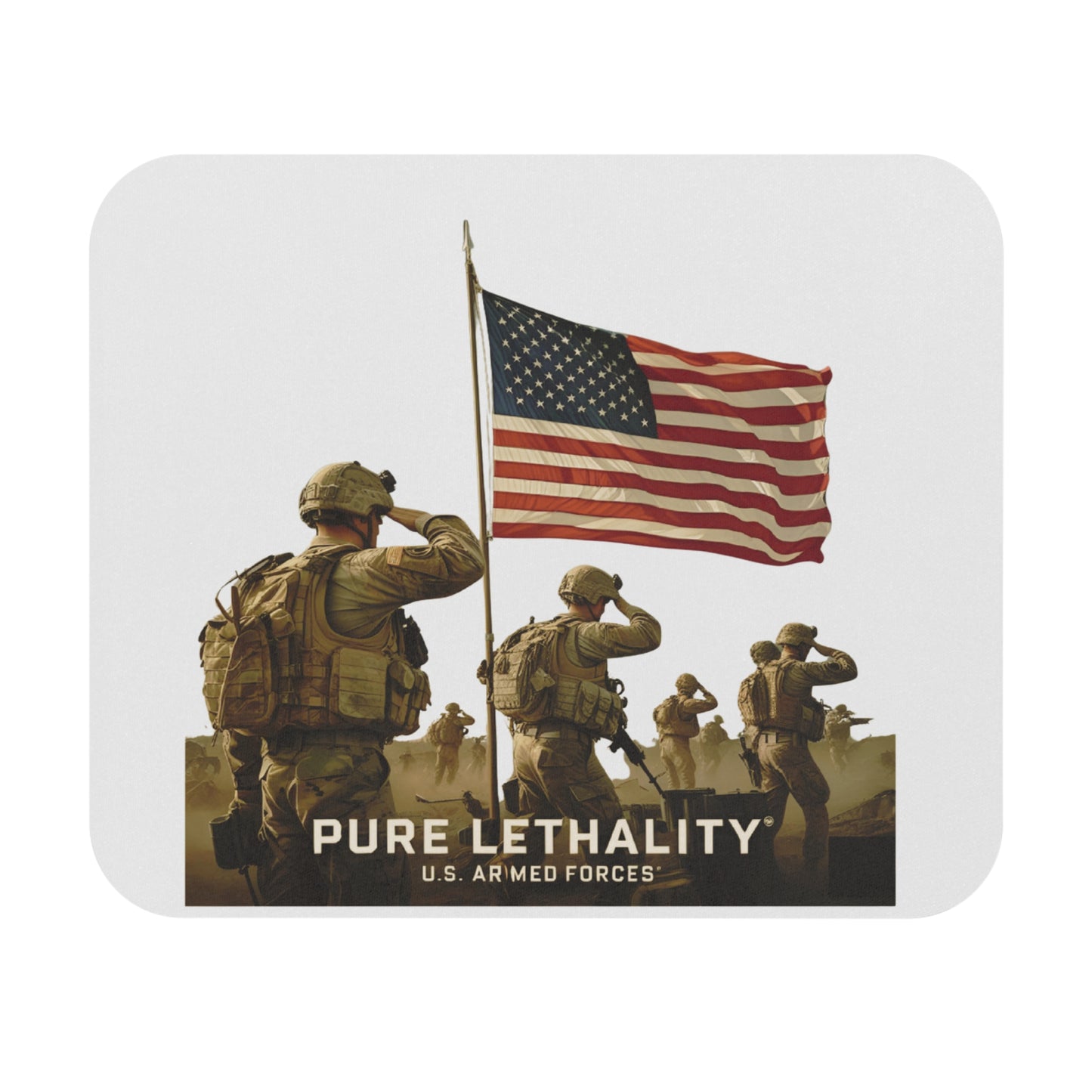 Patriotic Military Mouse Pad - Pure Lethality Design