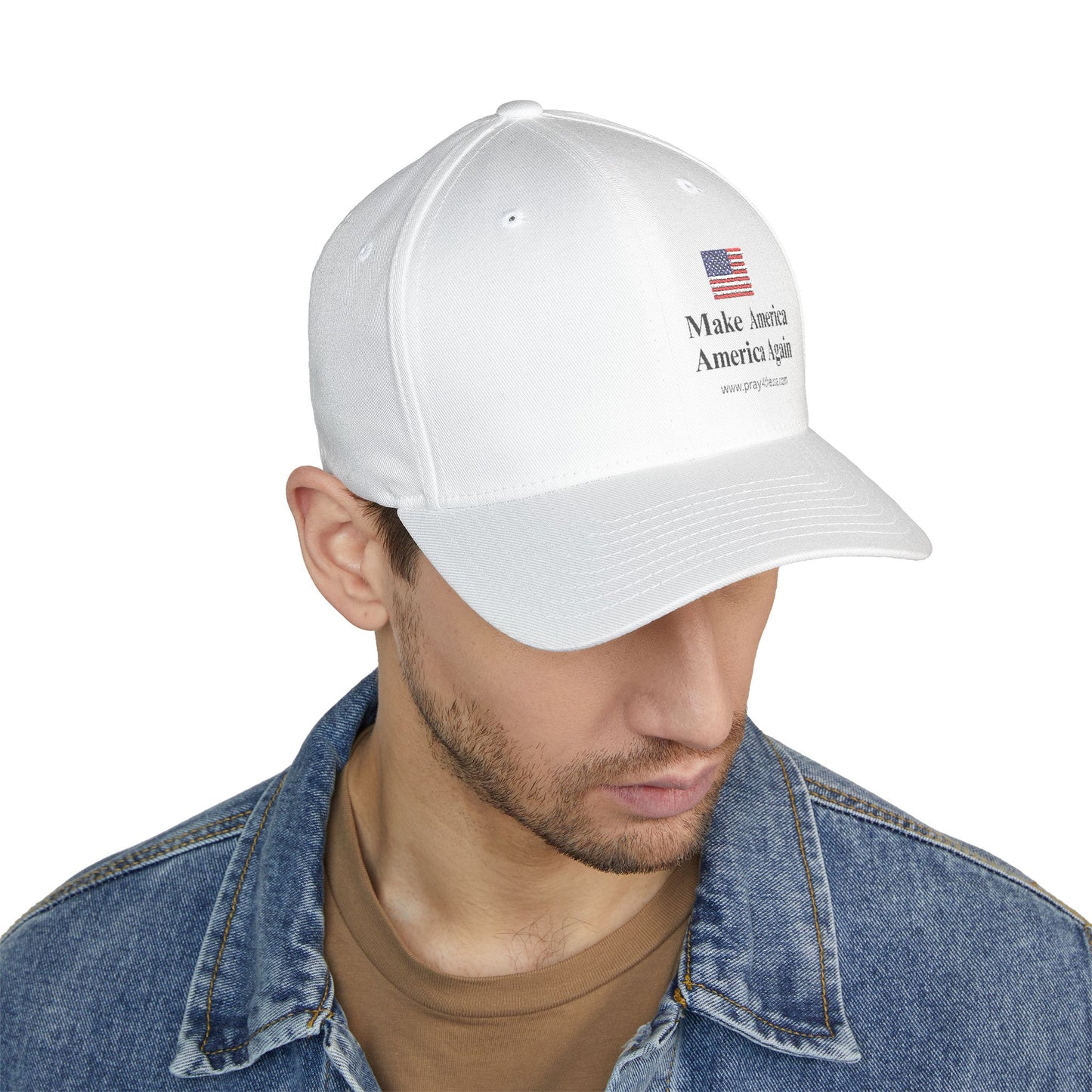 Embroidered Structured Cap - Make America America Again Baseball Hat