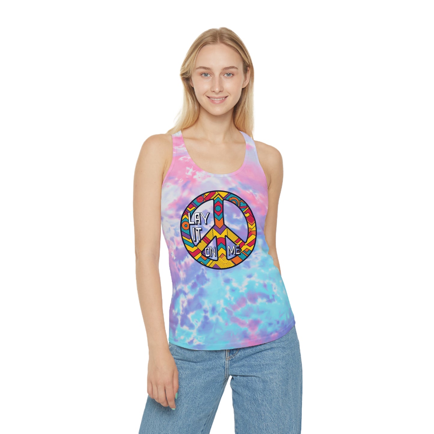 Peace Vibes Tie Dye Tank Top
