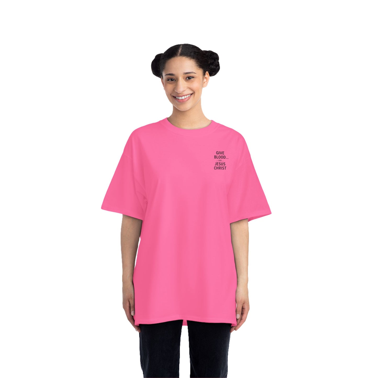 Christian Faith Short-Sleeve T-Shirt - Jesus Gave All Give Blood