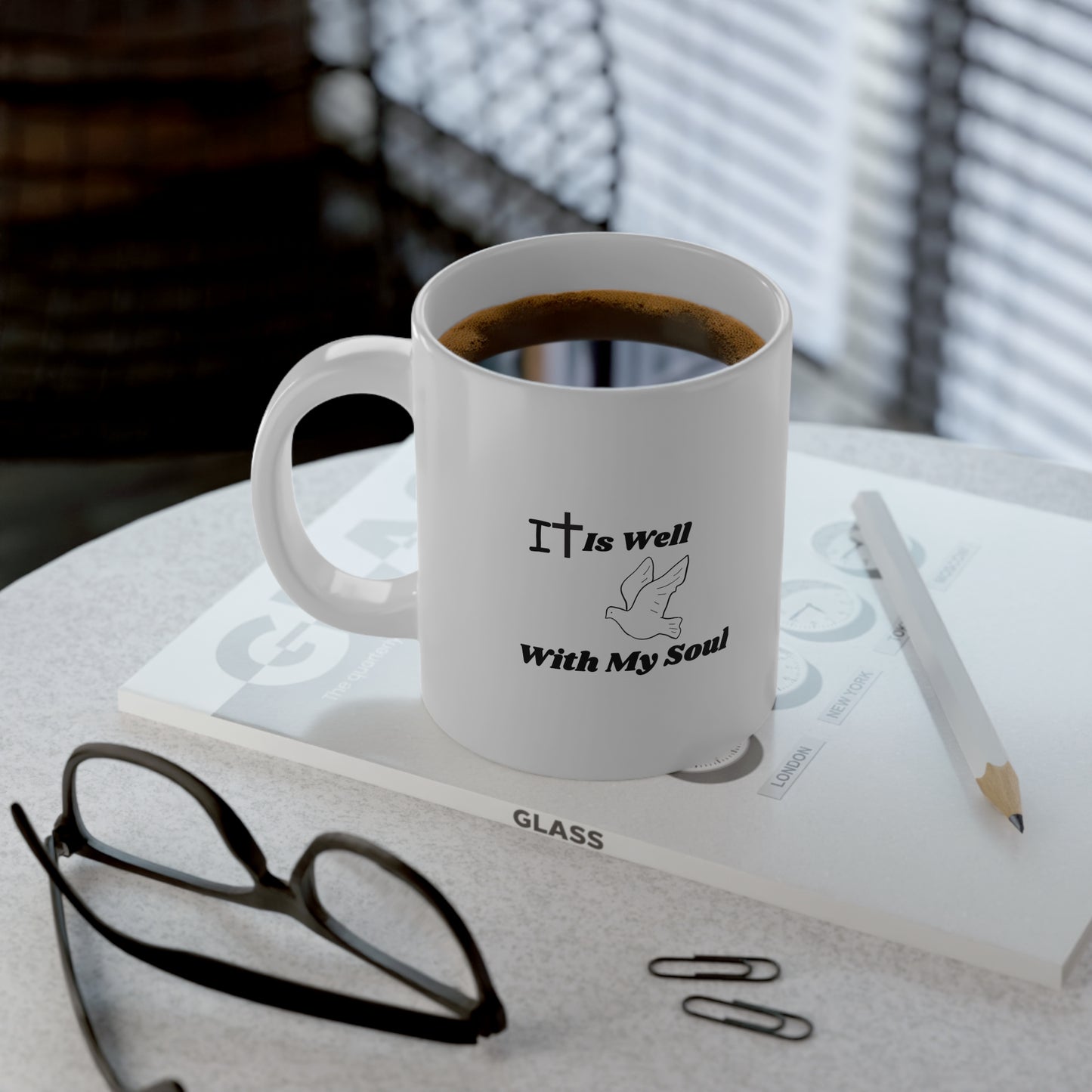 It is Well-Jumbo Mug - 20oz Inspirational Motivational Coffee Cup Well With My Soul