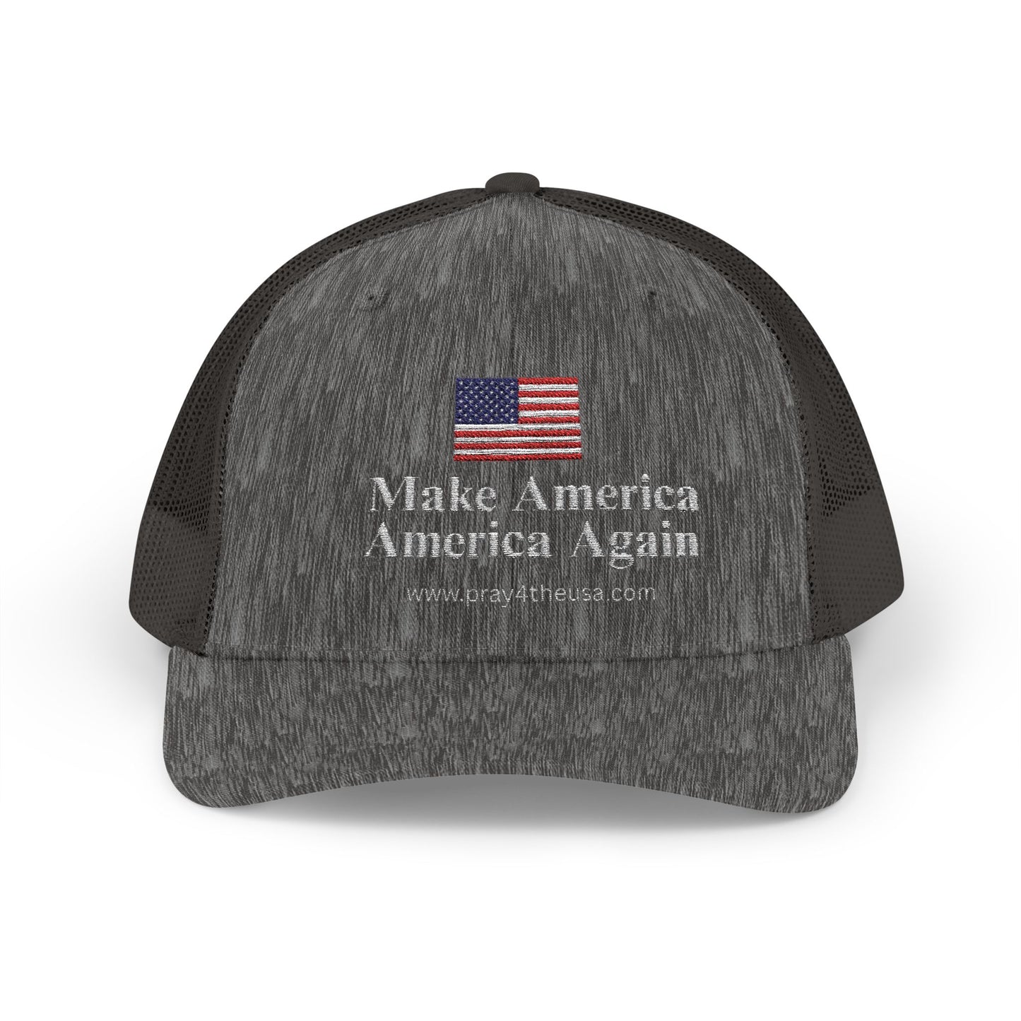 Make America America Again Snapback Trucker Cap - Patriotic Red Hat