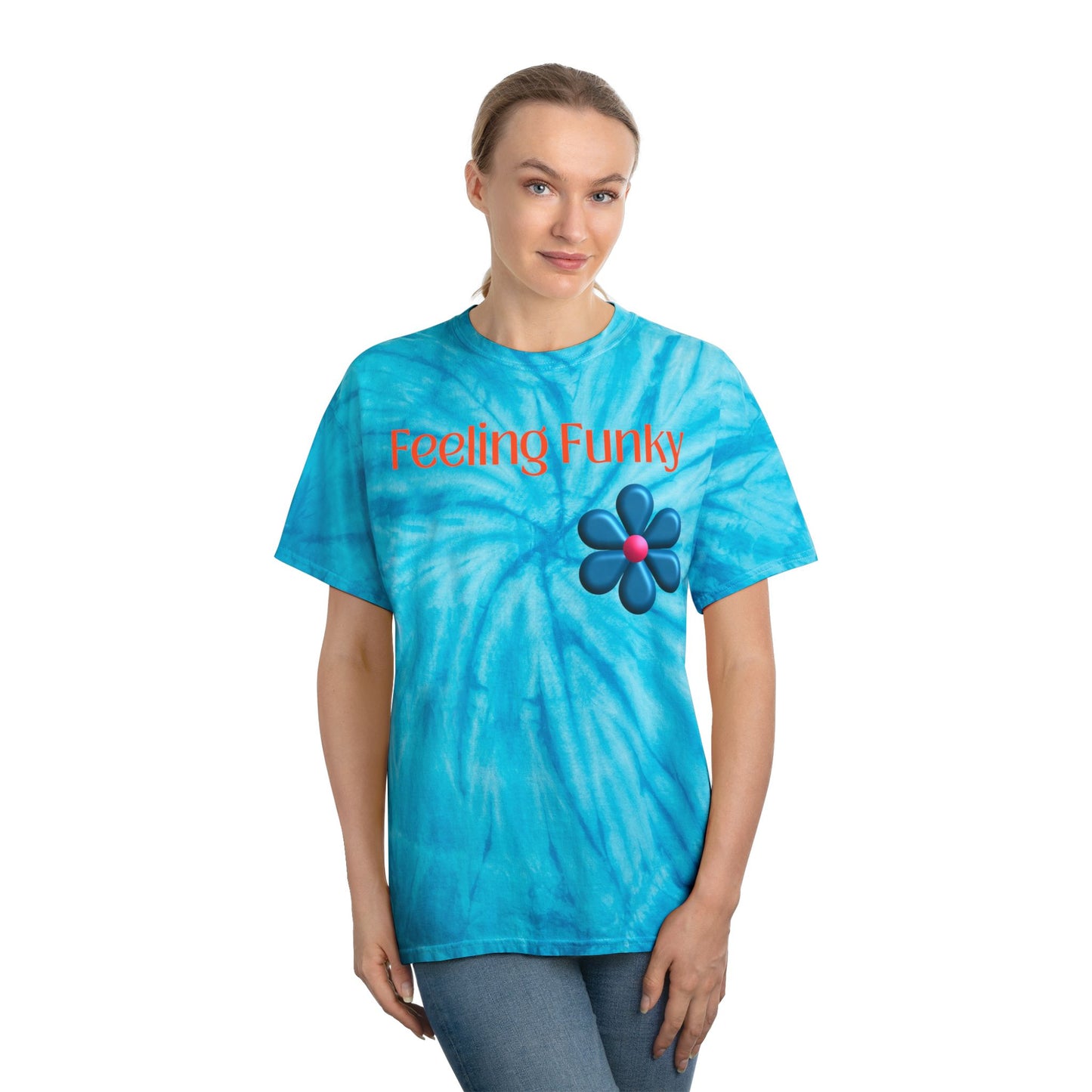 Tie-Dye Tee, Vibrant Yellow Blossom Shirt