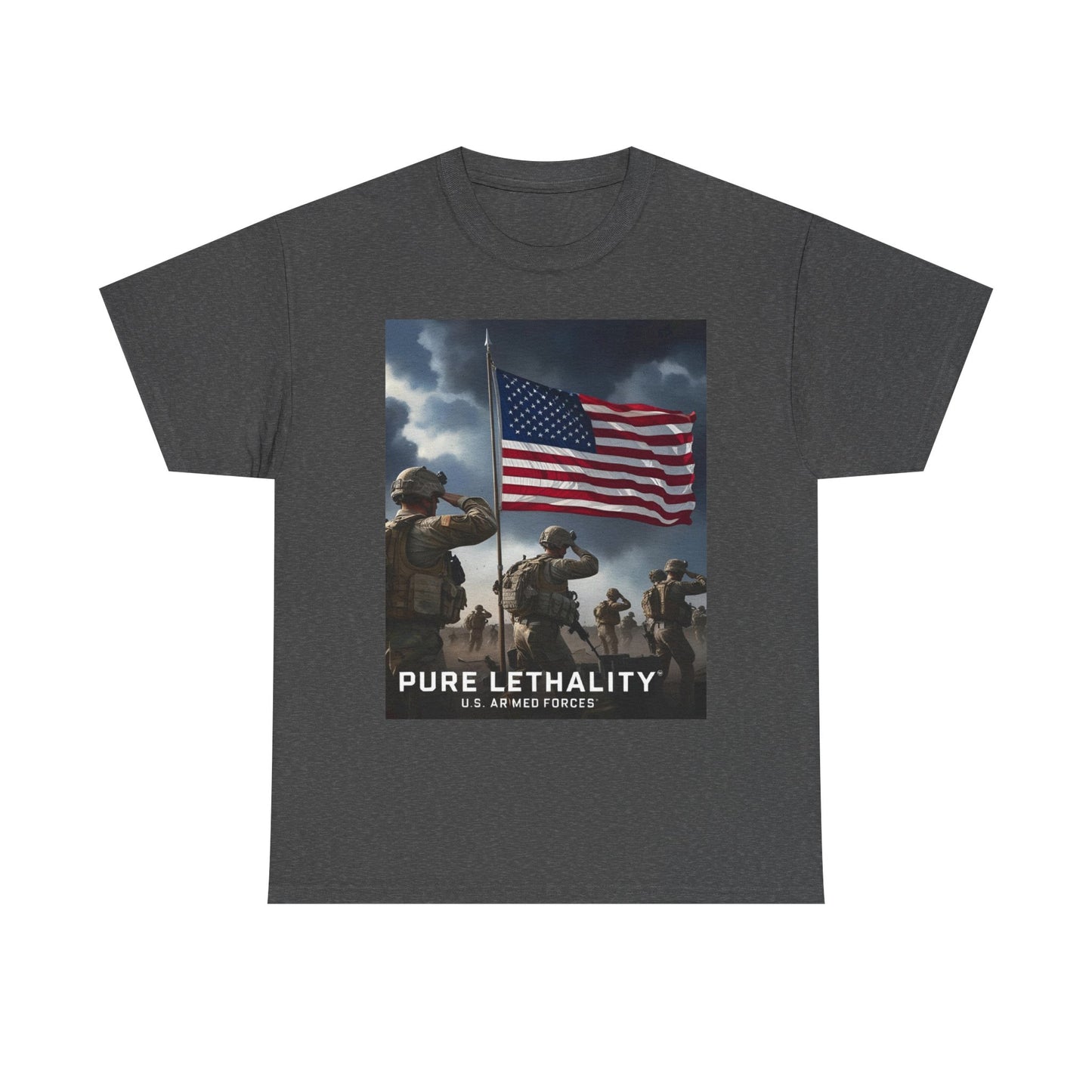 Unisex Heavy Cotton Tee - Pure Lethality U.S. Armed Forces Graphic Tee