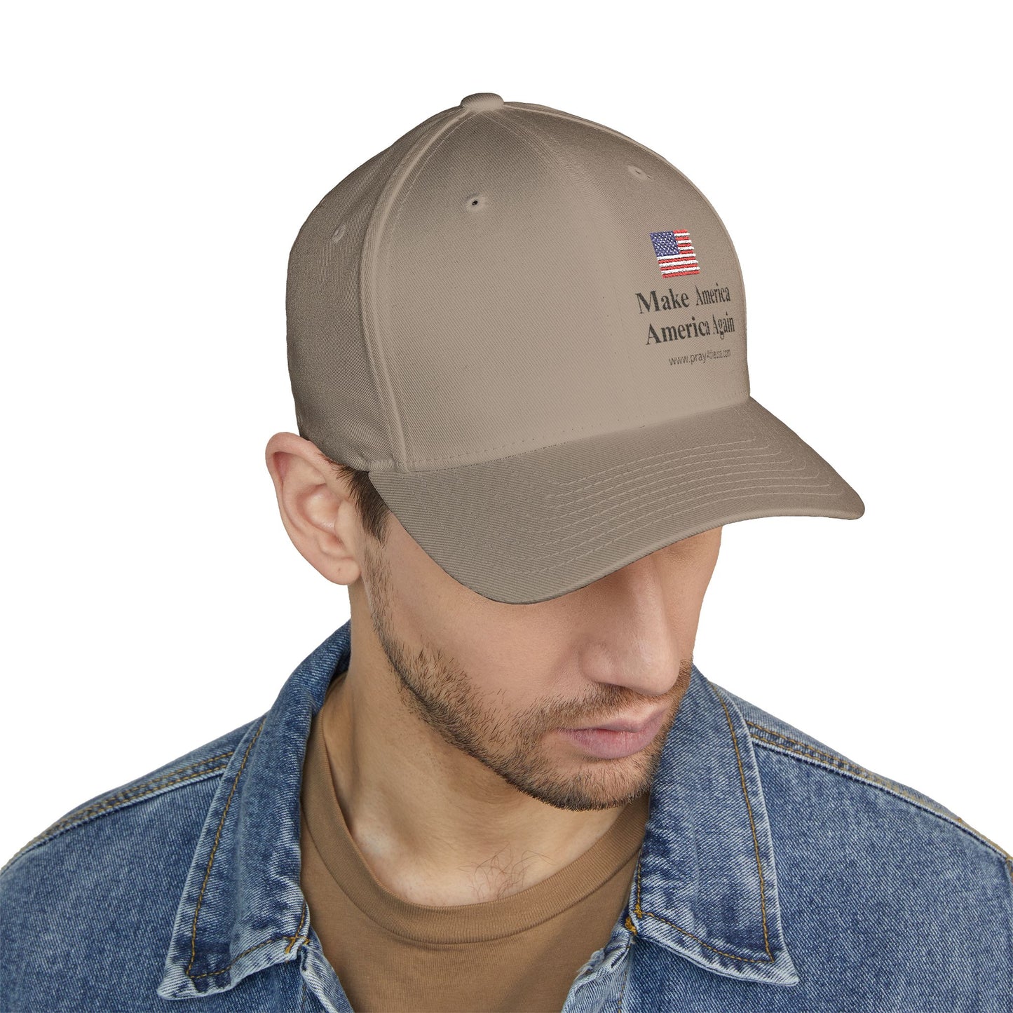 Embroidered Structured Cap - Make America America Again Baseball Hat