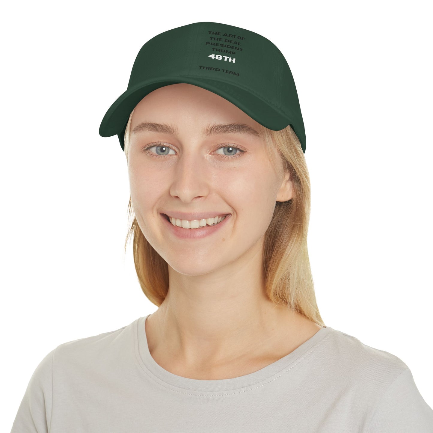 Red Low Profile Baseball Cap - The Art of The Deal, President Trump 48th Third Term