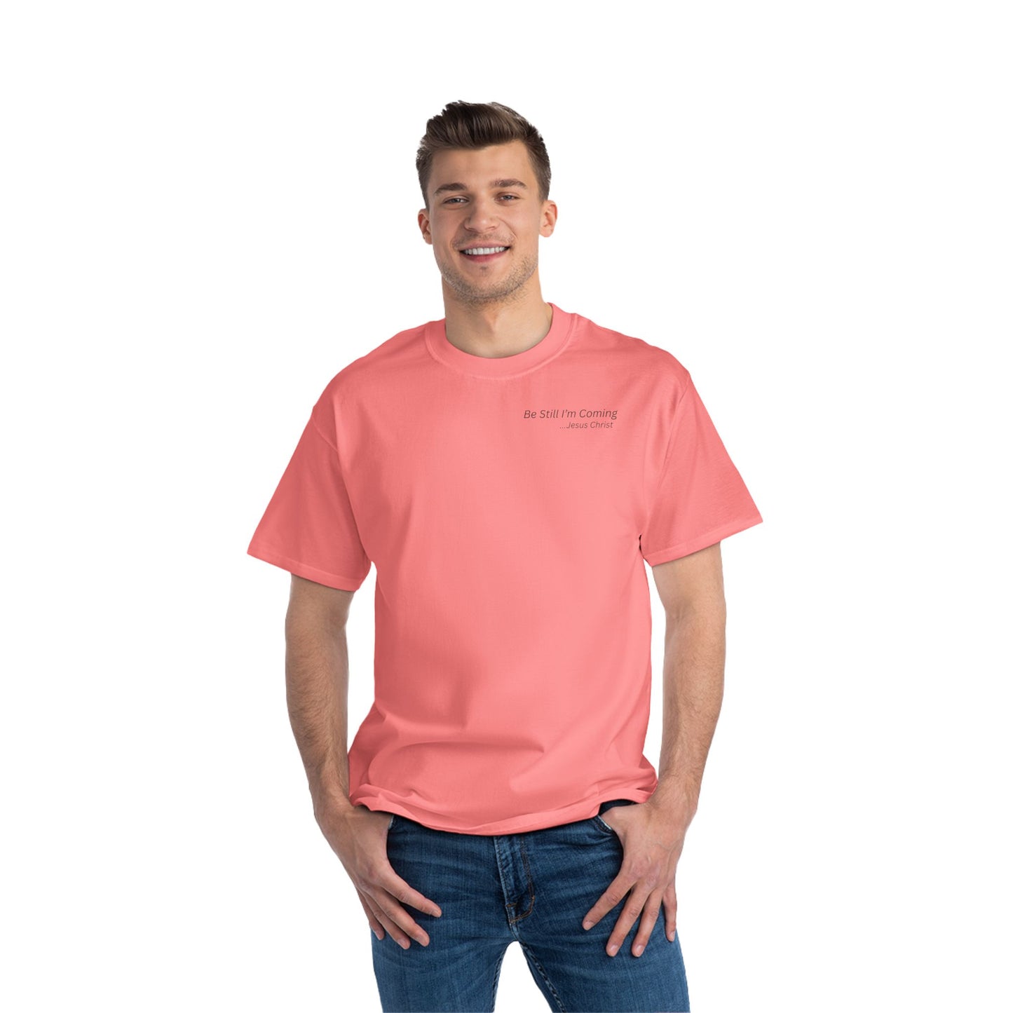Inspirational Short-Sleeve T-Shirt - "Be Still I'm Coming" - Perfect for Faith and Comfort