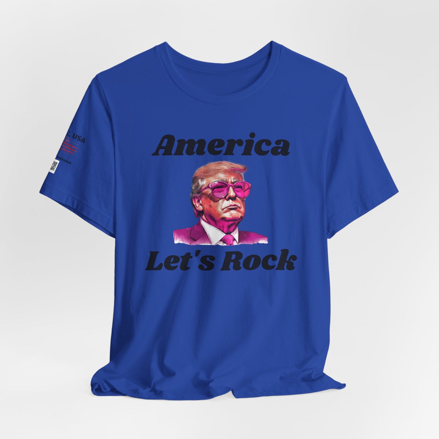 AMERICA LET"S ROCK-MAGA Graphic Tee - Patriotic America First