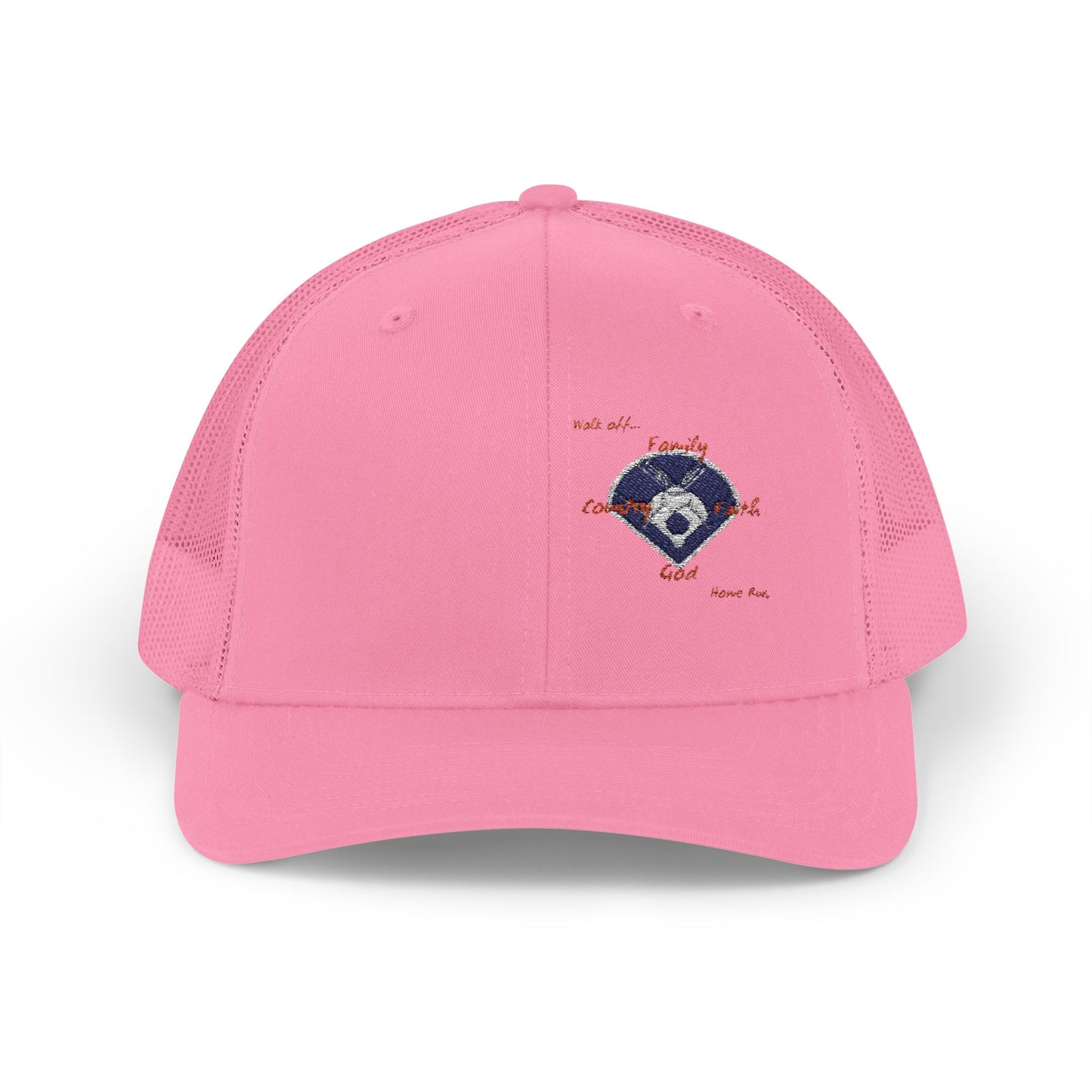 Snapback Trucker Cap - Baseball, Family and Faith - Casual Style for Everyday Adventures