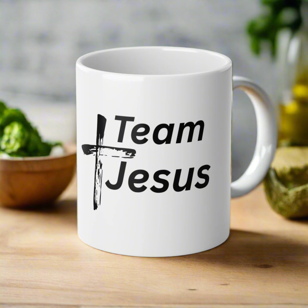 Team Jesus Jumbo Mug - 20oz Coffee Cup for Faith Enthusiasts