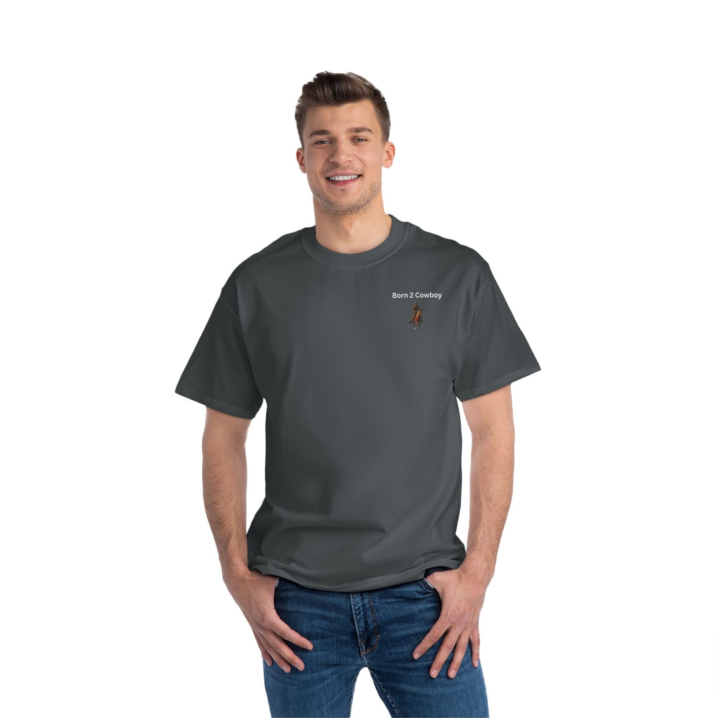 Western Graphic T-Shirt - 'Born 2 Cowboy'
