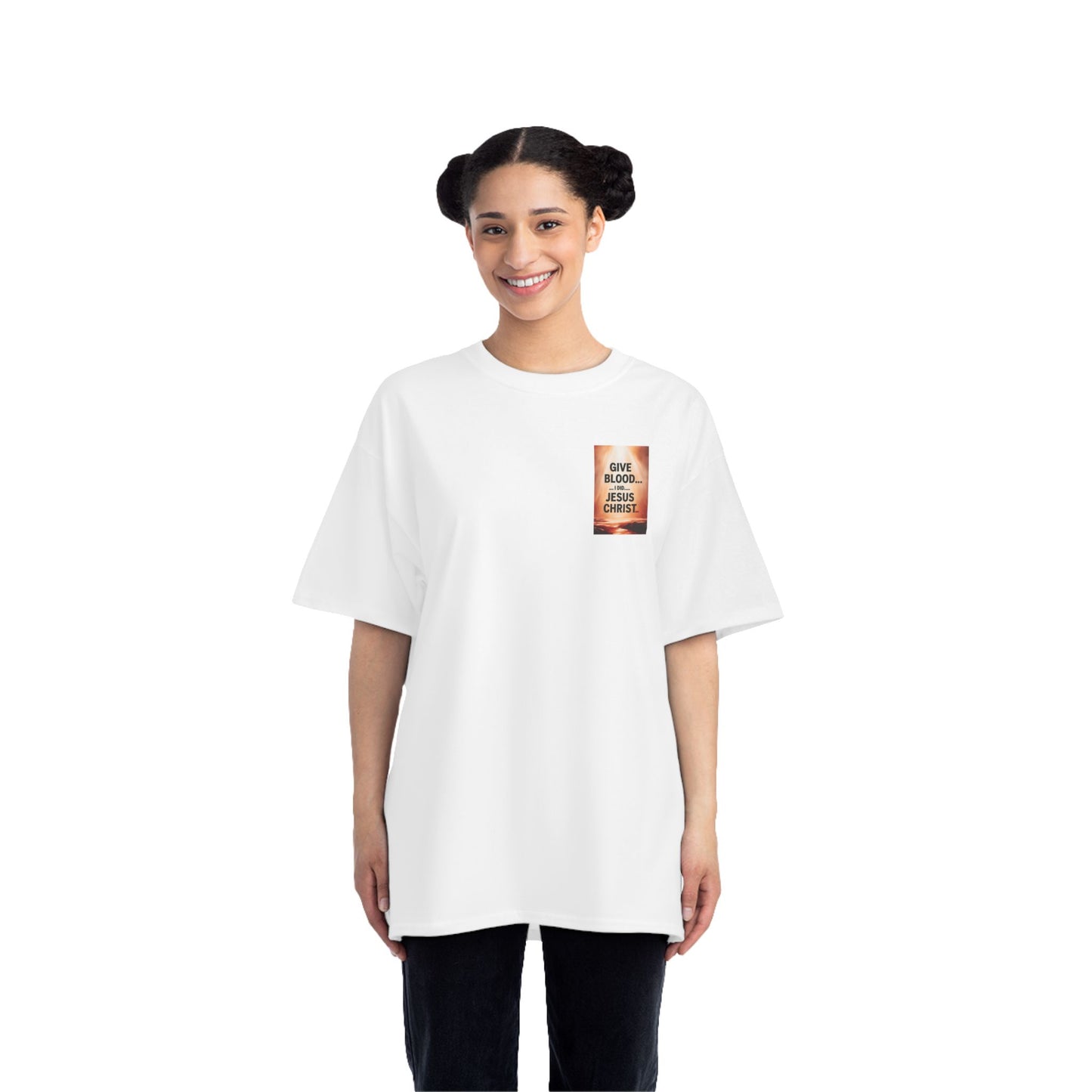 Christian T-Shirt - Give Blood, I did, Jesus Christ - Short-Sleeve