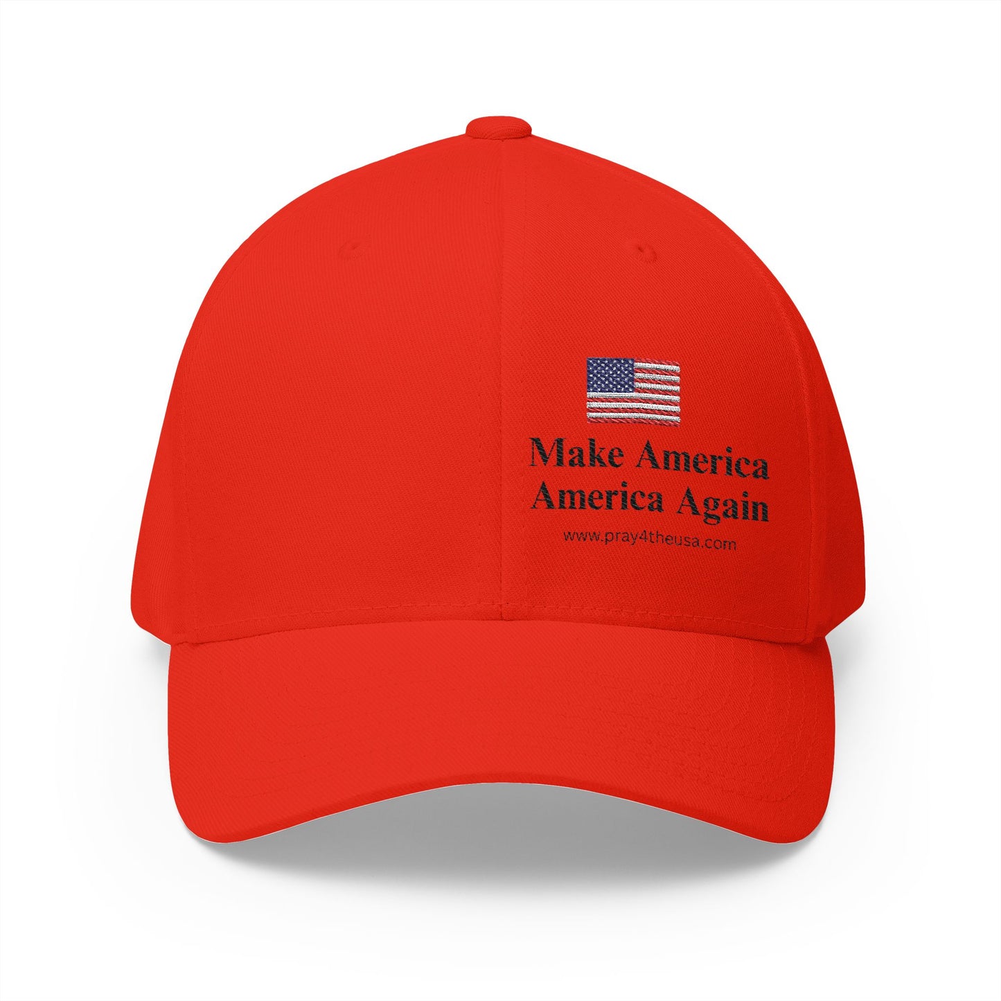 Embroidered Structured Cap - Make America America Again Baseball Hat