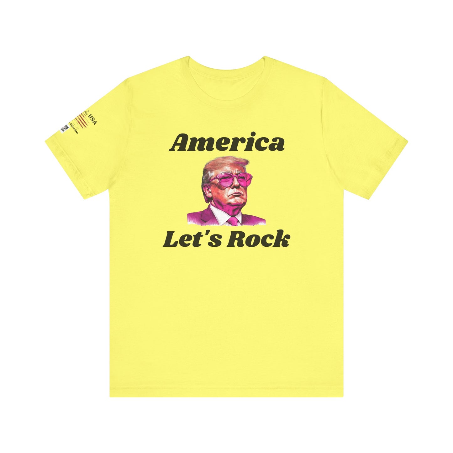 AMERICA LET"S ROCK-MAGA Graphic Tee - Patriotic America First