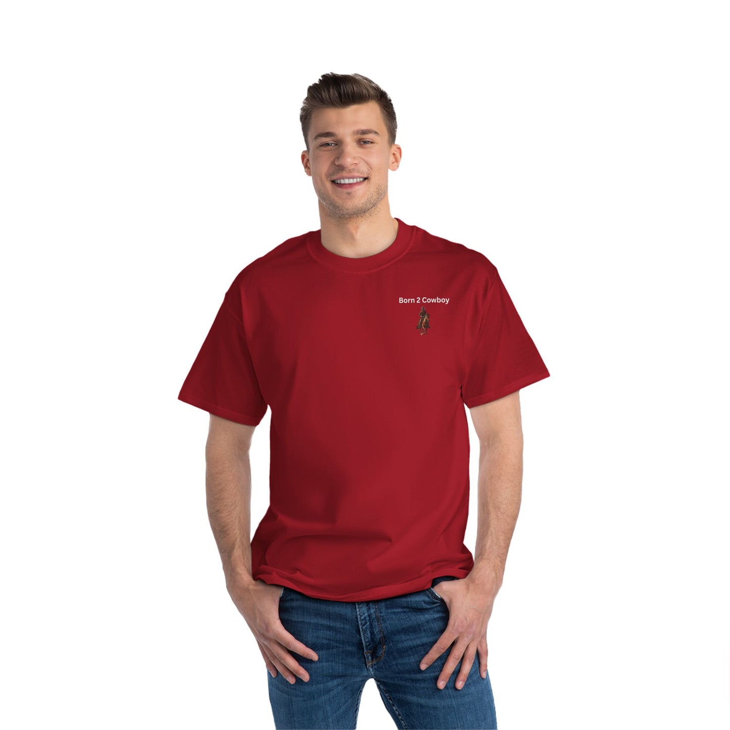 Western Graphic T-Shirt - 'Born 2 Cowboy'