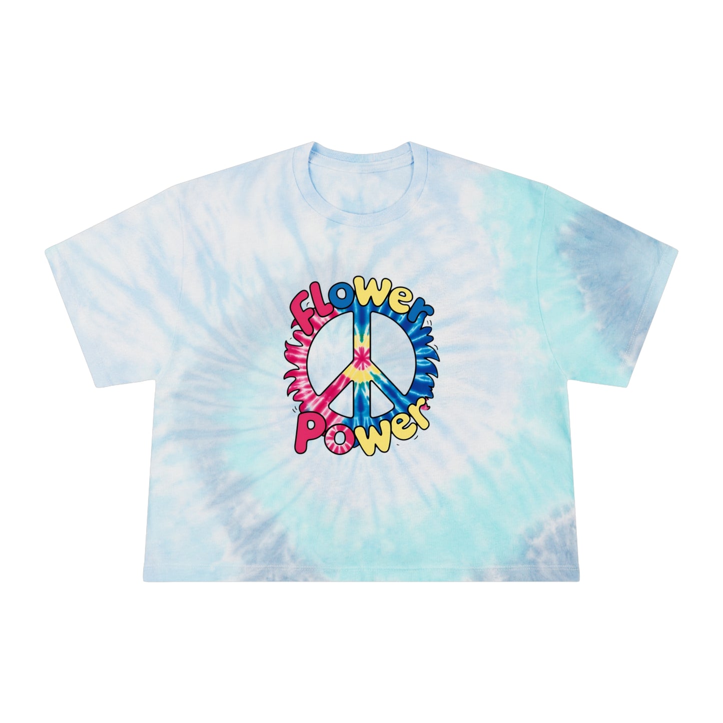 Flower Power Tie-Dye Crop Tee