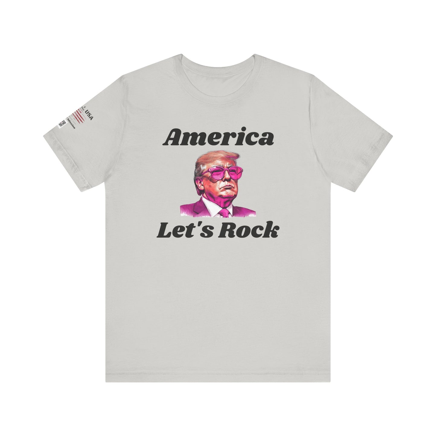 AMERICA LET"S ROCK-MAGA Graphic Tee - Patriotic America First