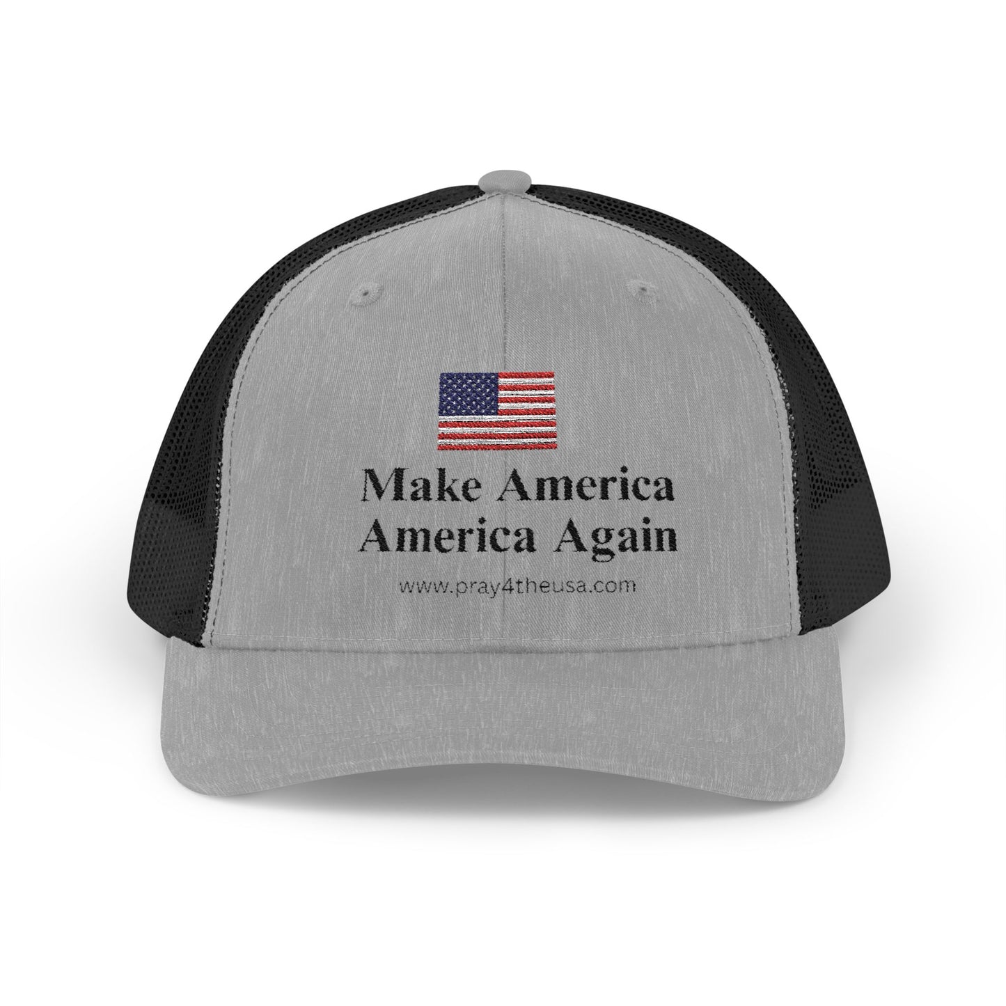 Patriotic Snapback Trucker Cap - Make America America Again